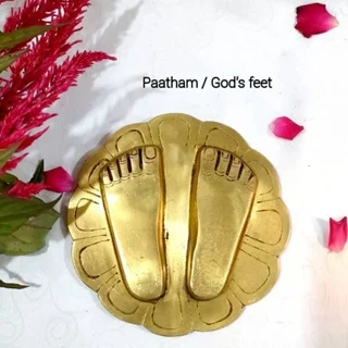 Paatham / God's Feet Brass Antique Finish - image 1