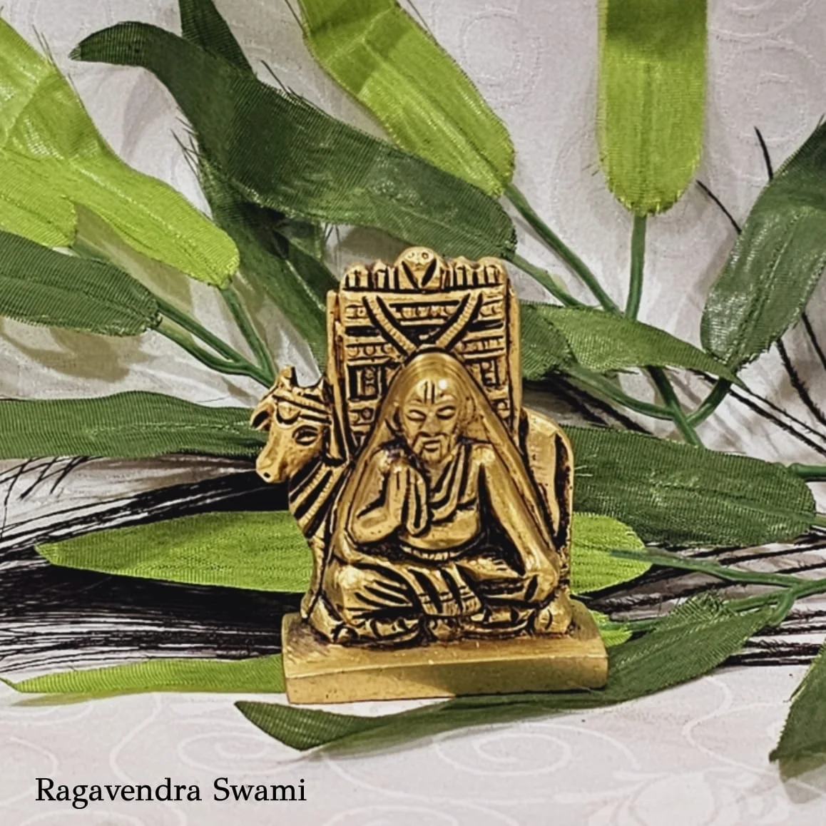 Guru Ragavendra Swami Statue (s) Brass Antique - image 1