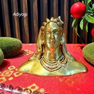 Adiyogi / Shivan Idol Brass Antique Finish God Adiyogi - image 1