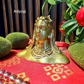 Adiyogi / Shivan Idol Brass Antique Finish God Adiyogi - image 2