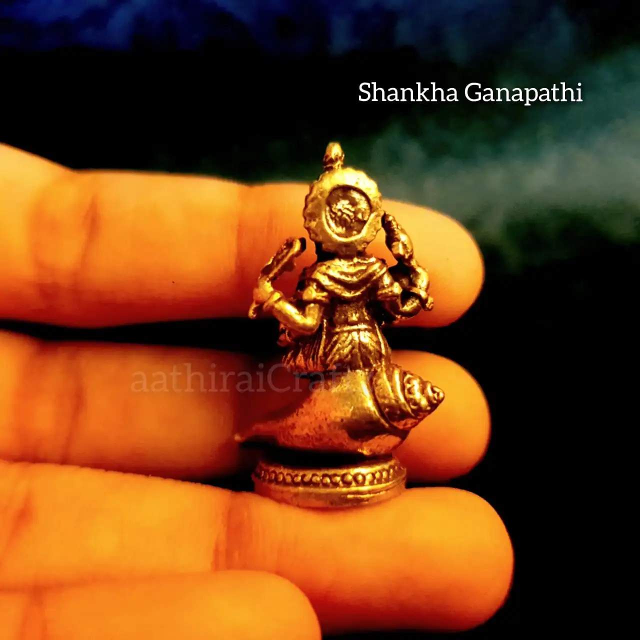 Shankha Ganapathi Miniature - image 2