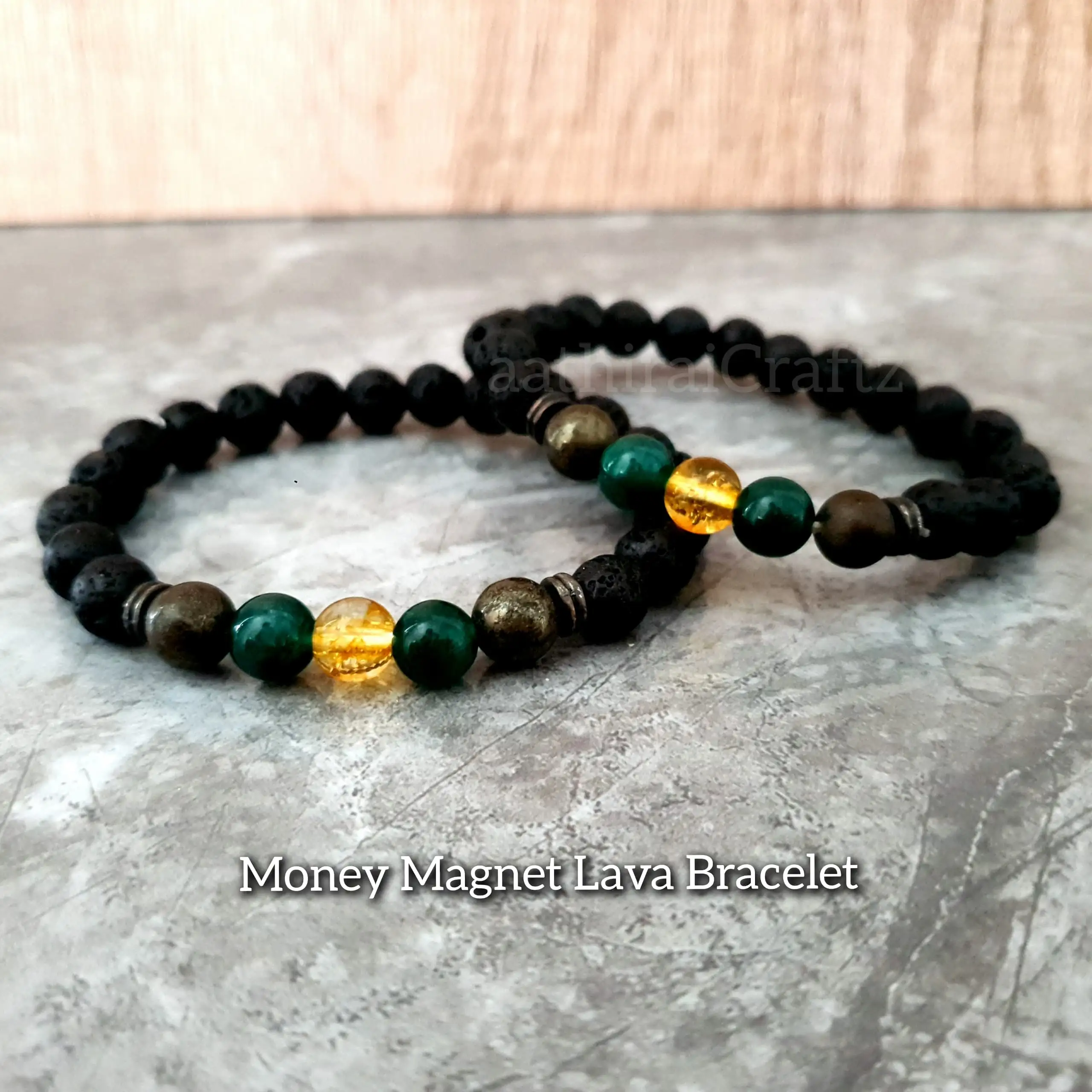 Money Magnet Lava Bracelet/ Wealth Attraction Bracelet - image 1