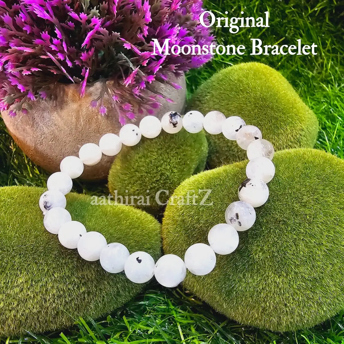Moonstone Bracelets / Original Natural Crystal Bracelet - image 2