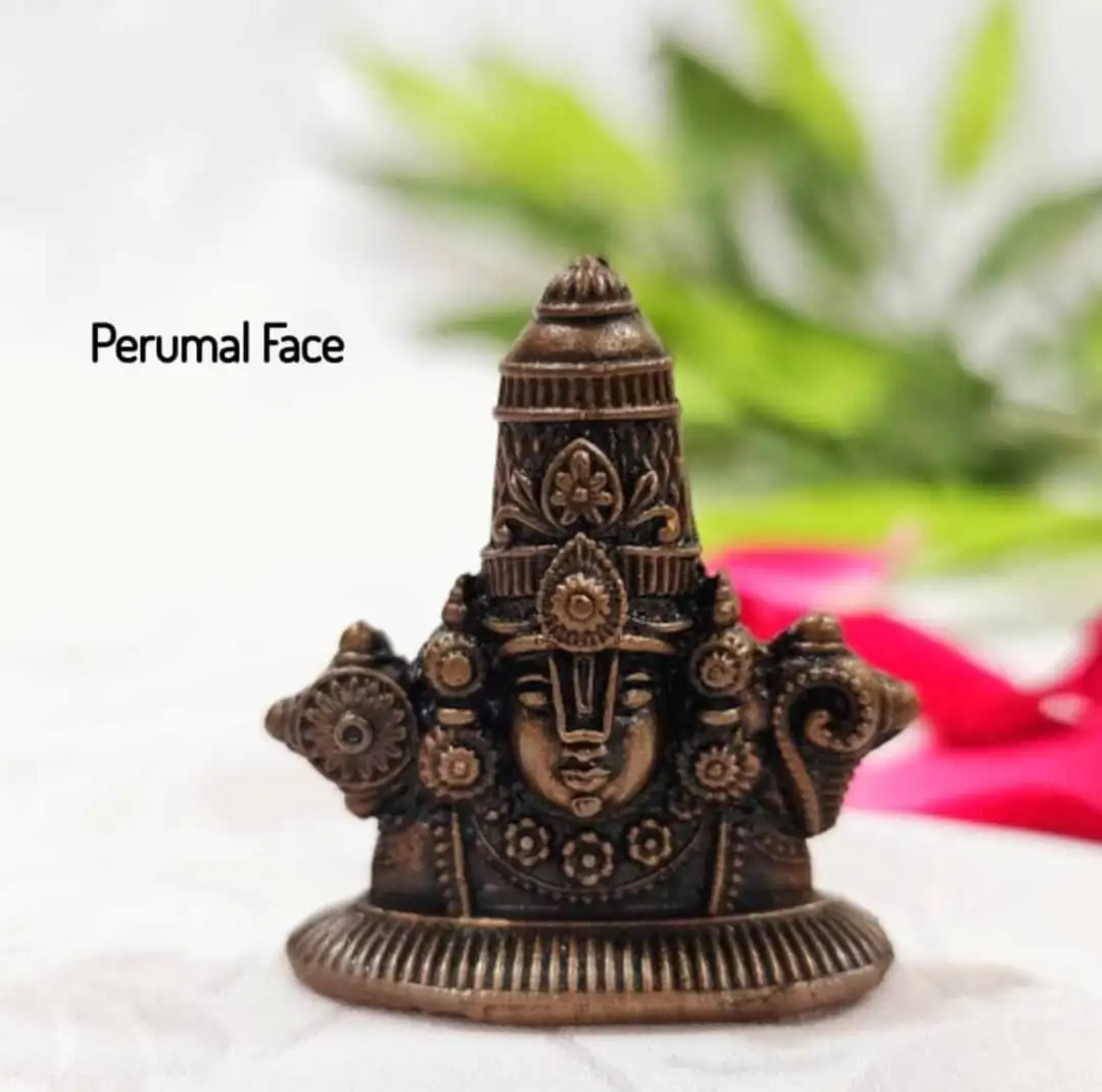 Perumal / Balaji Face yantra- Copper - image 1