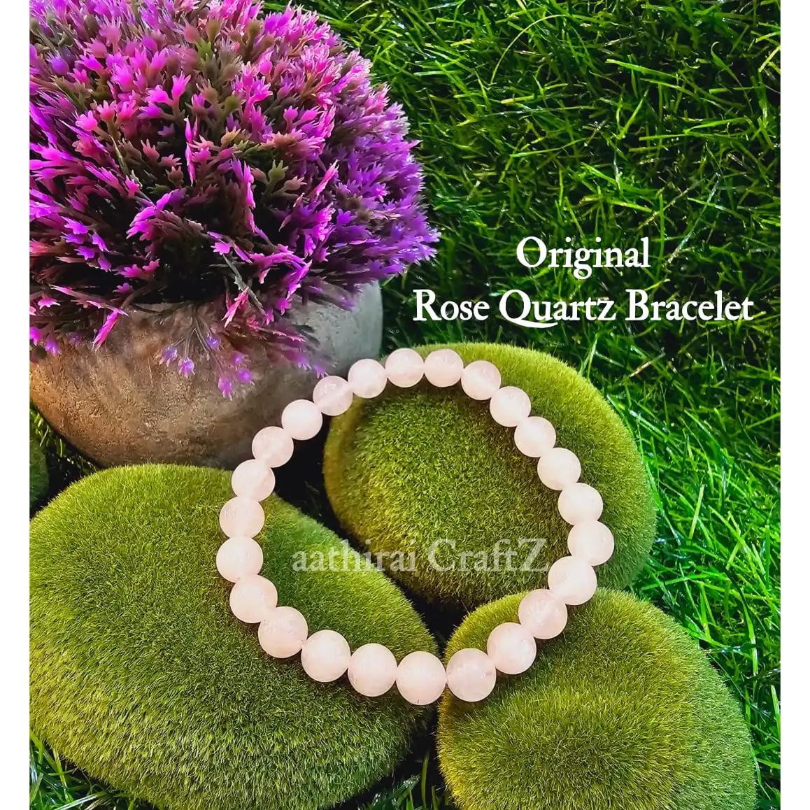 Rose Quartz Bracelets Heal & Love Stone - image 2
