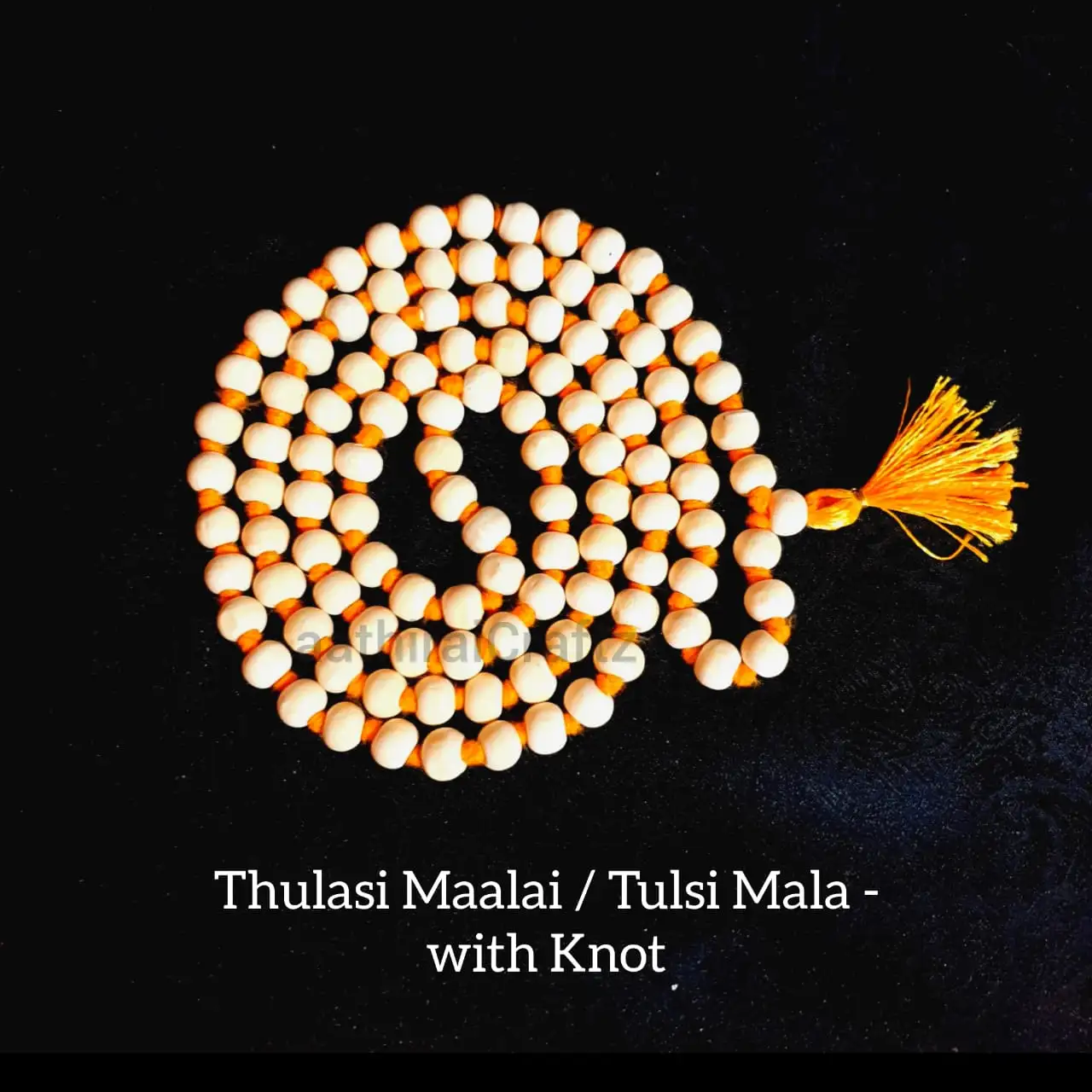 Original Thulasi Wood Maalai ( Size 1 - with knot ) - S - image 2