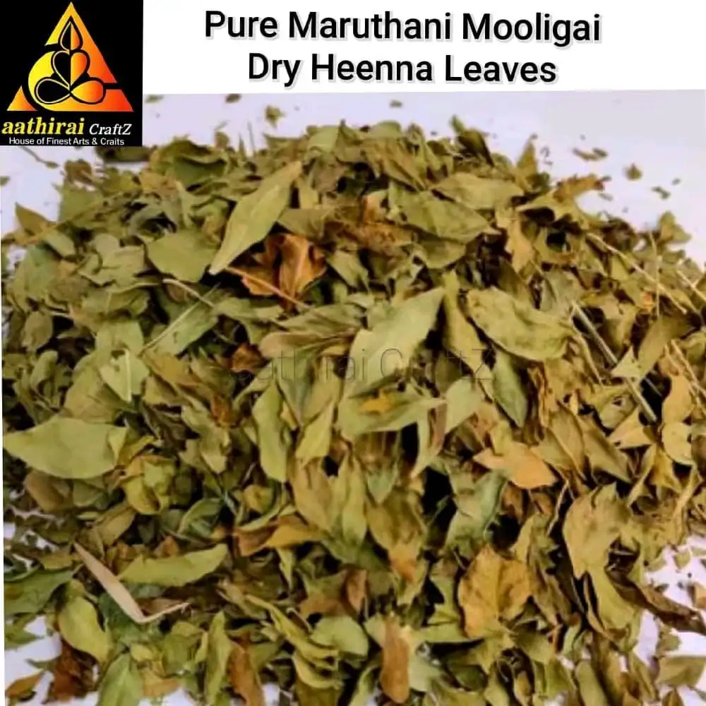 Pure Maruthani Mooligai / Henna Dry Leaves – 100G - image 2