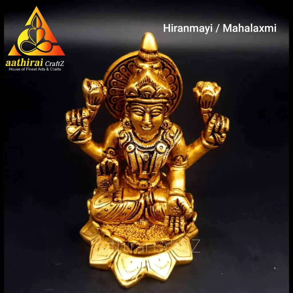 Hiranmayi / Mahalaxmi Idol / Lakshmi on Lotus Peedam - image 2