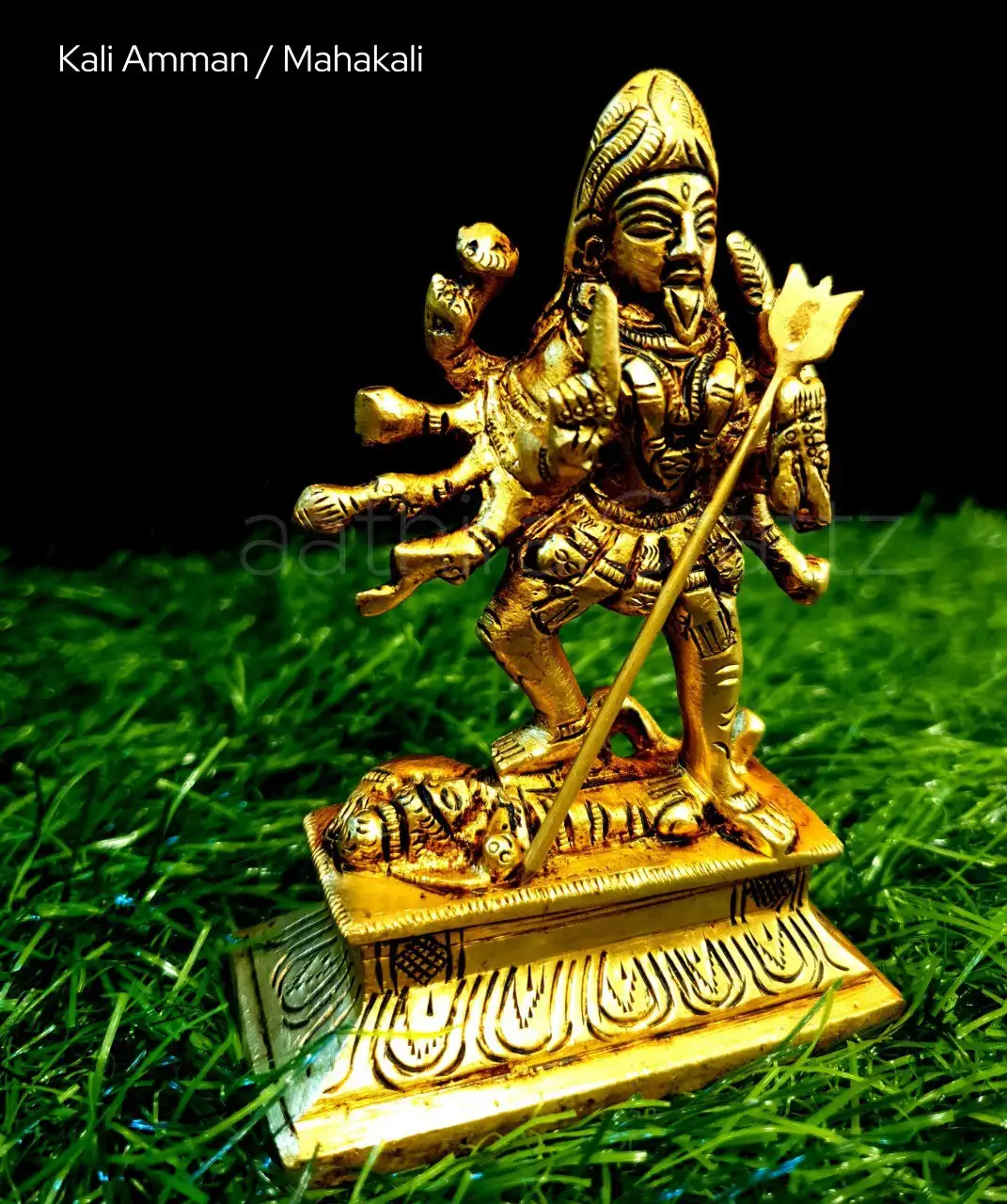 Kali Amman / Mahakali Idol
Brass Antique Finish - image 1