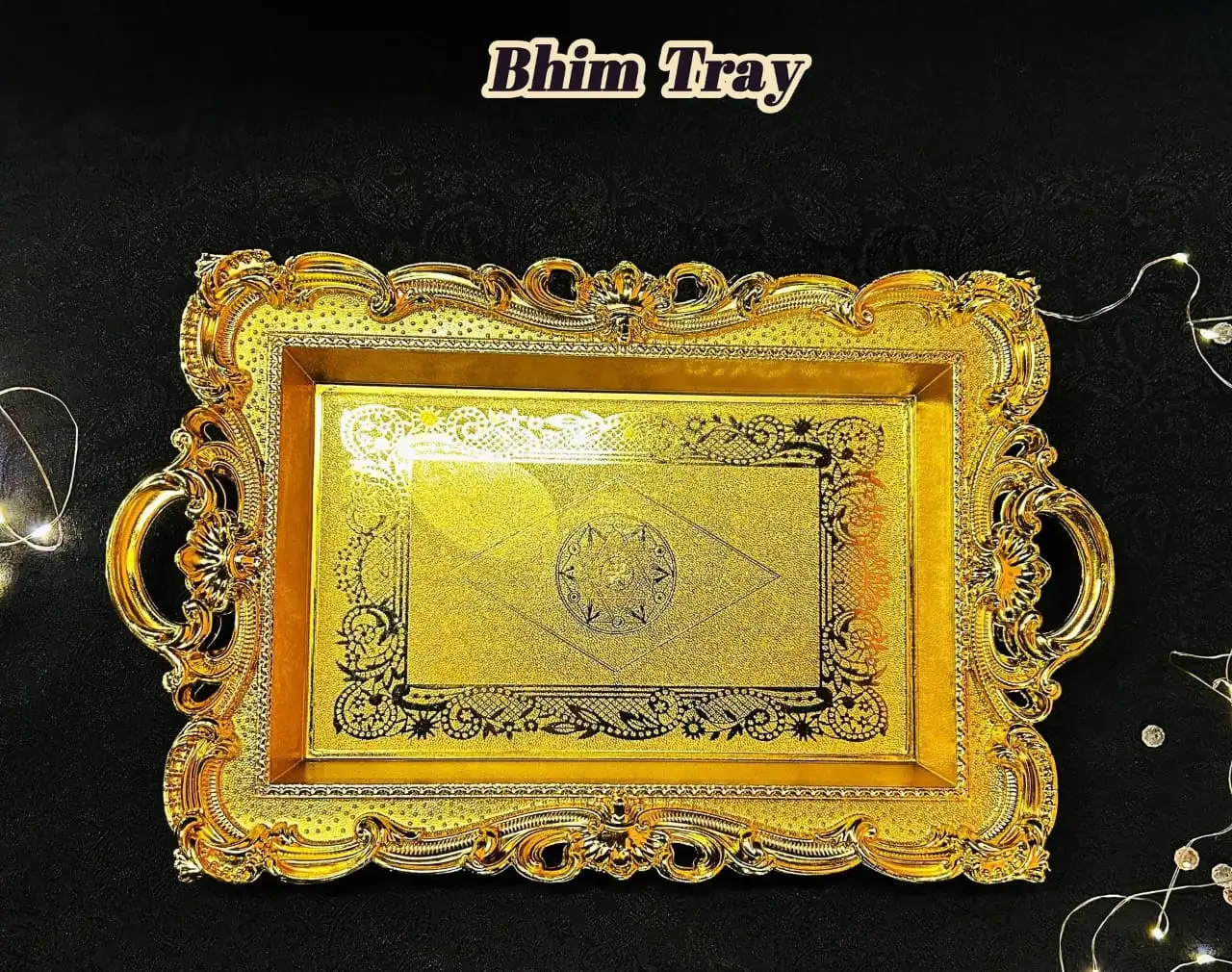 Bhim Golden Pooja / Decorative Plates - Large - image 2