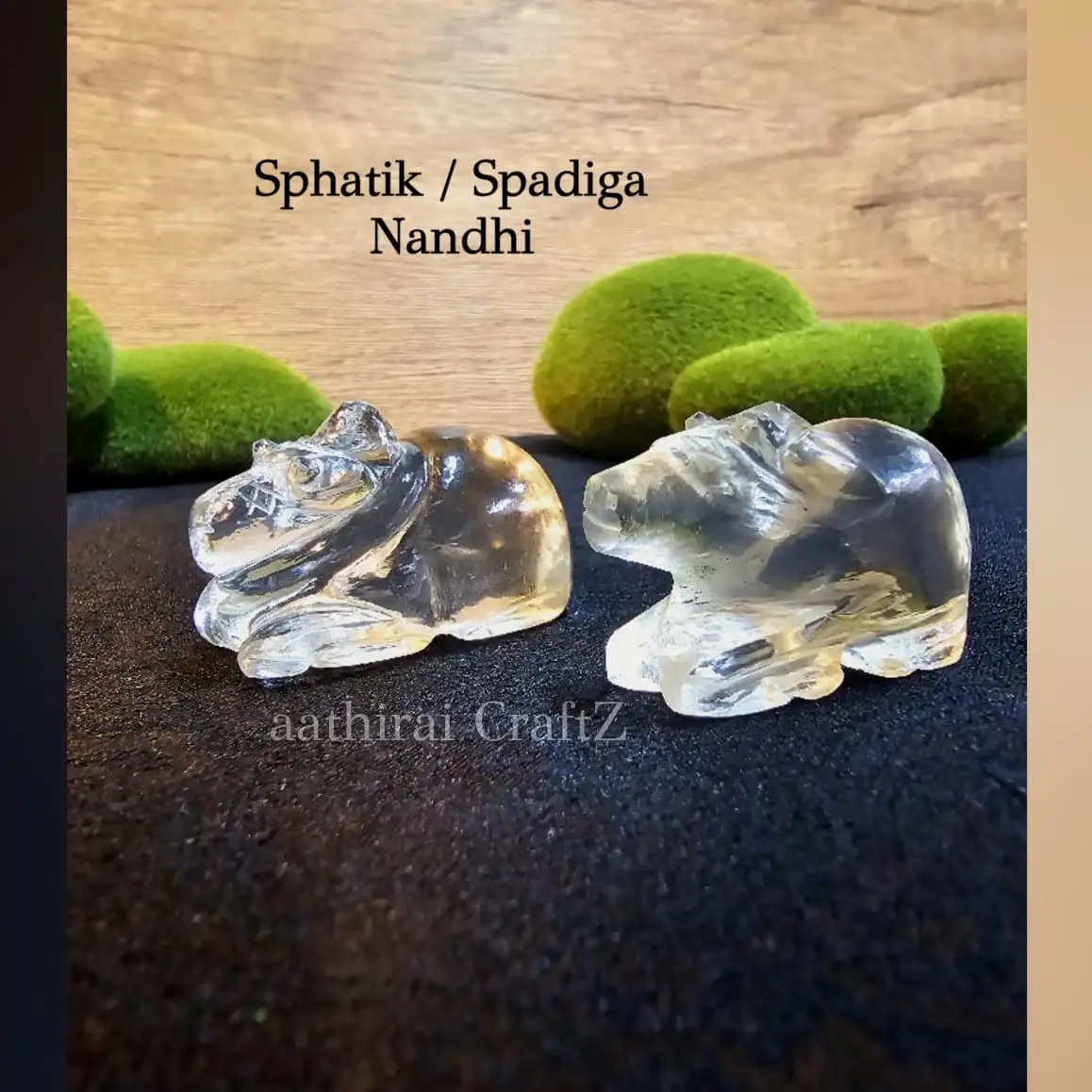 Sphatik / Spadiga Nandhi / Nandi - Medium - image 1