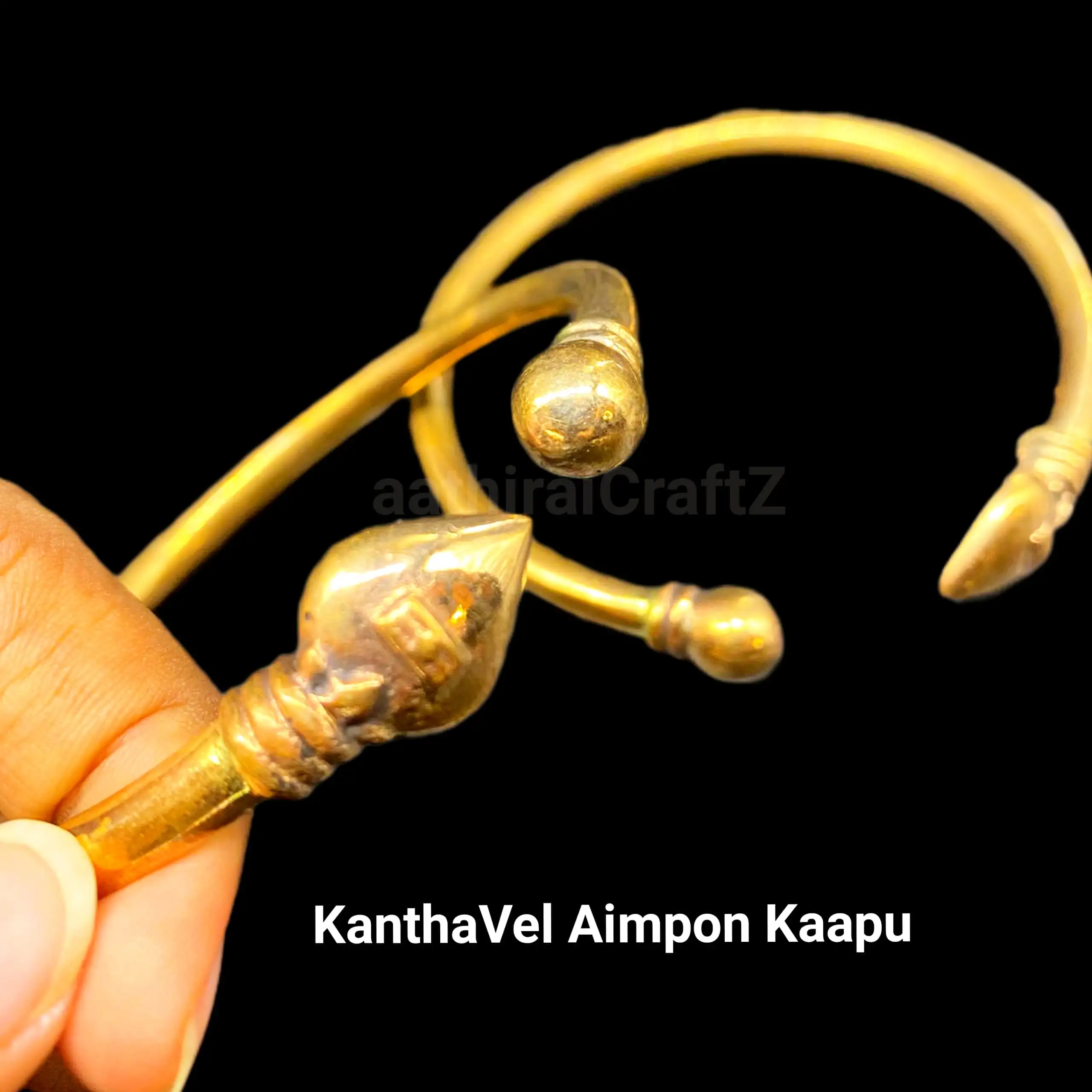 KanthaVel Aimpon Kaapu / Panchalogam Bracelet - image 1