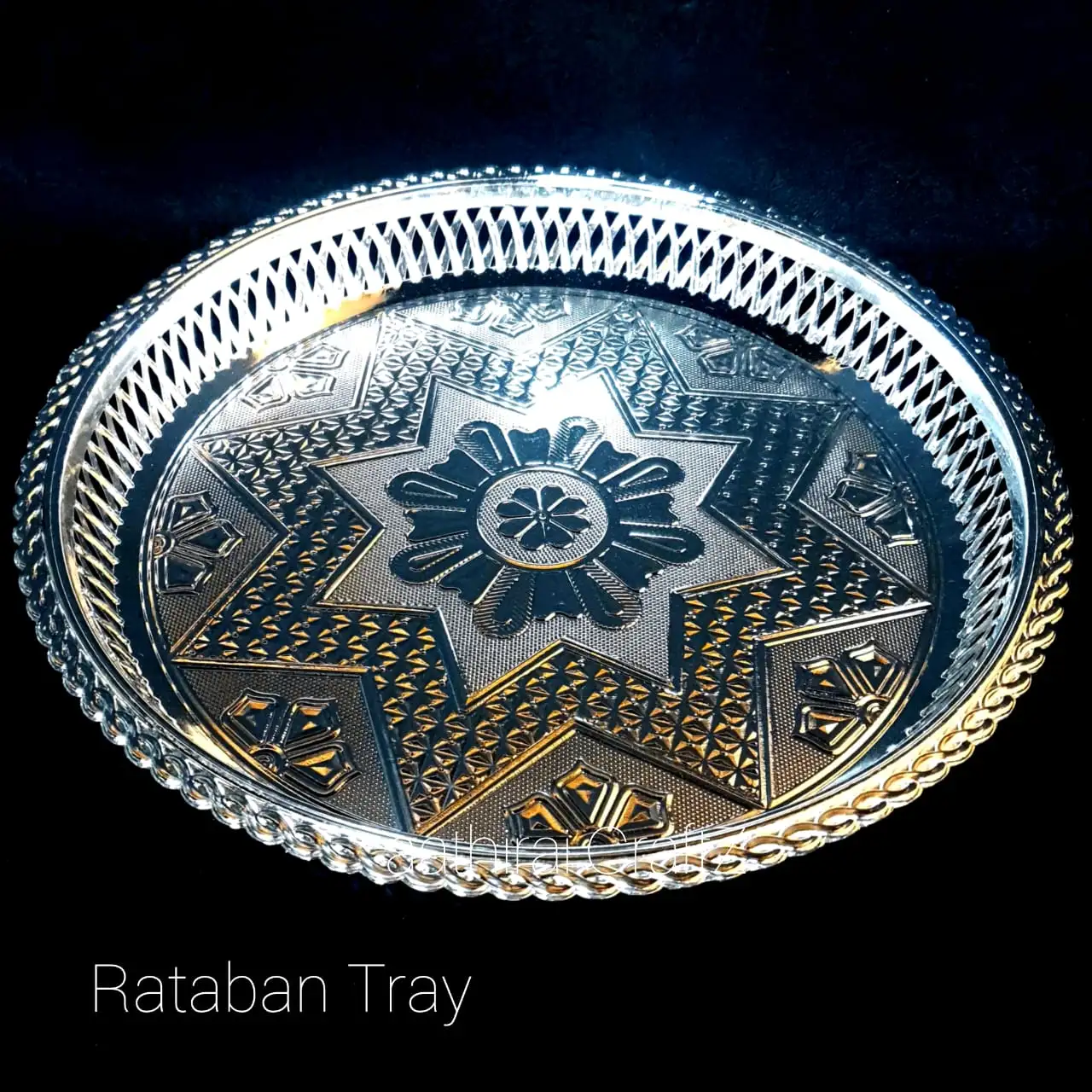 Rataban Silver Pooja / Decorative Plate Rataban Silver Pooja Tray - image 1