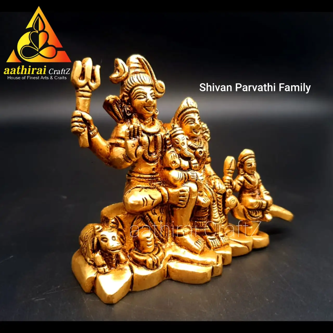 Shivan Parvathi Family Statue - image 2