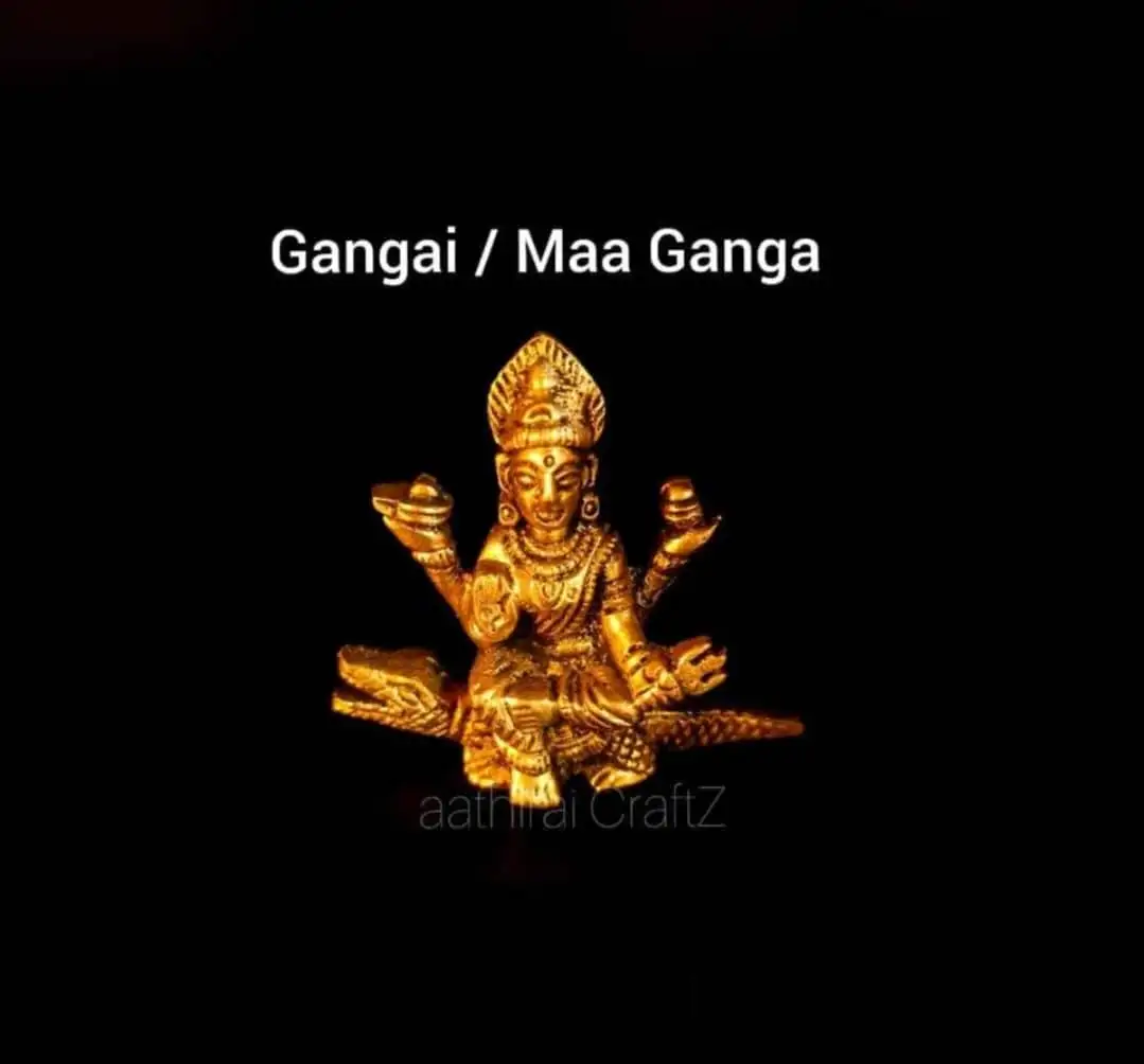 Gangai / Maa Ganga (S) Brass Antique Finish - image 1