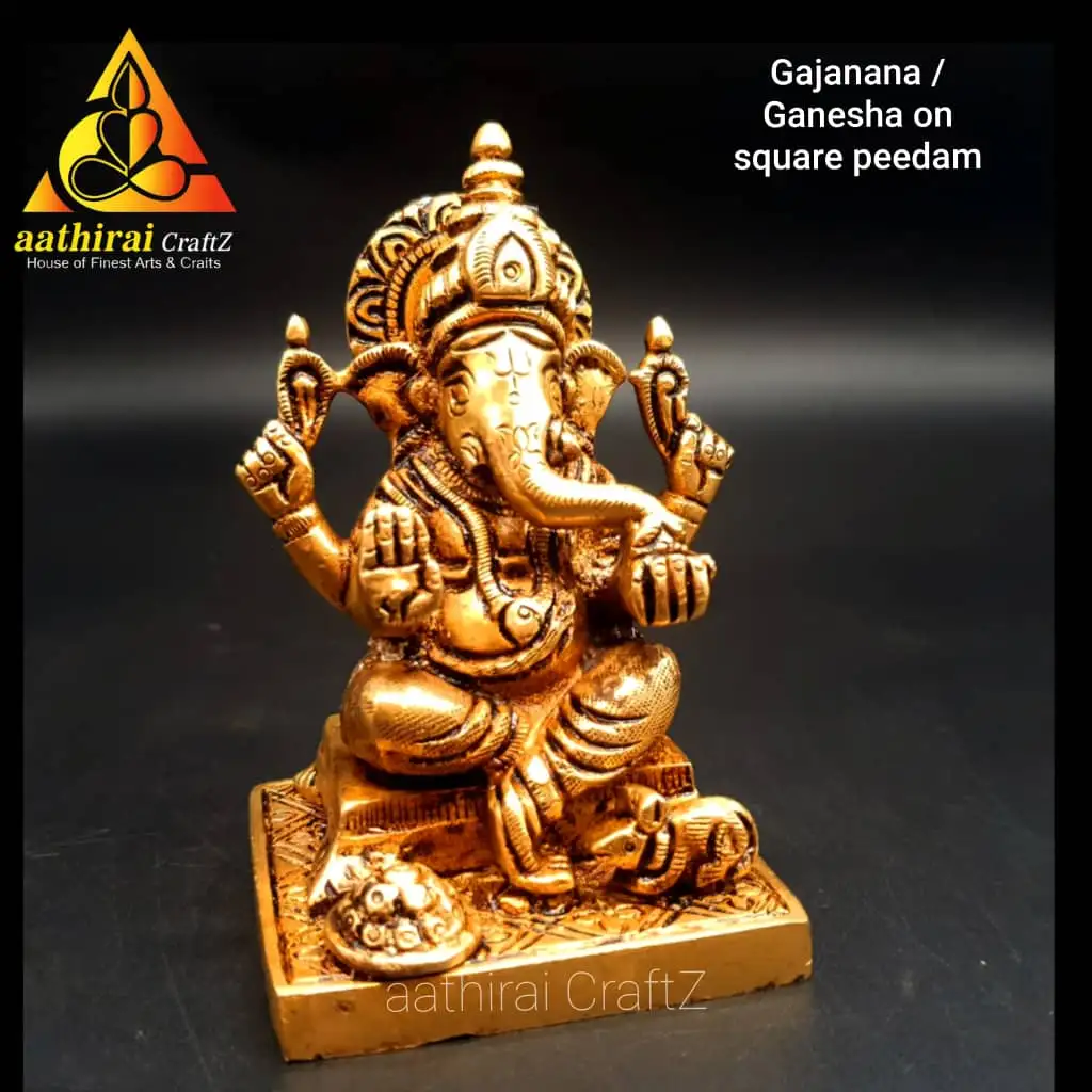 Gajanana / Ganesha On Square Peedam - image 2