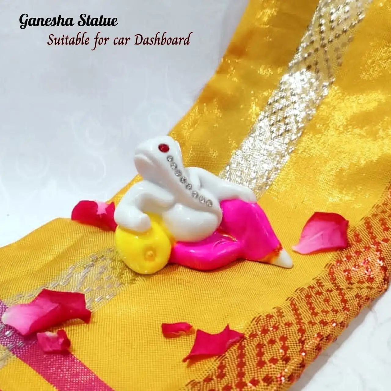 Ganesha on sofa Suitable for Car Dashboard - image 1