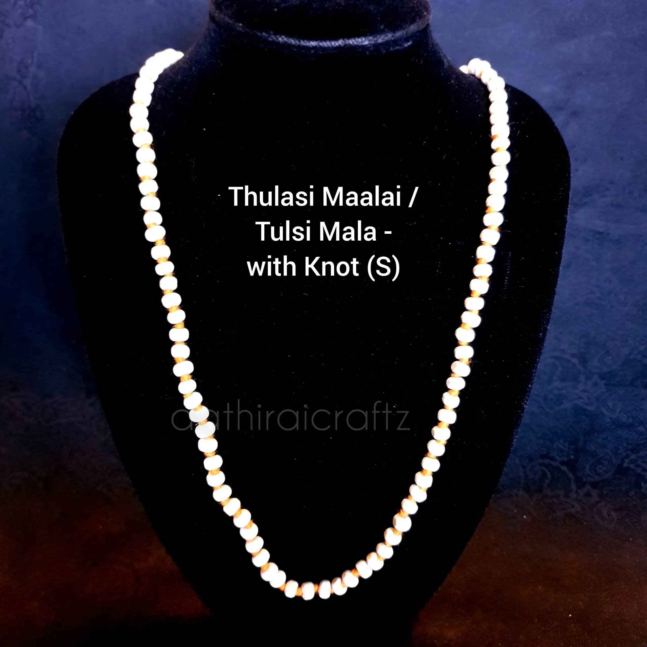 Original Thulasi Wood Maalai ( Size 1 - with knot ) - S - image 1