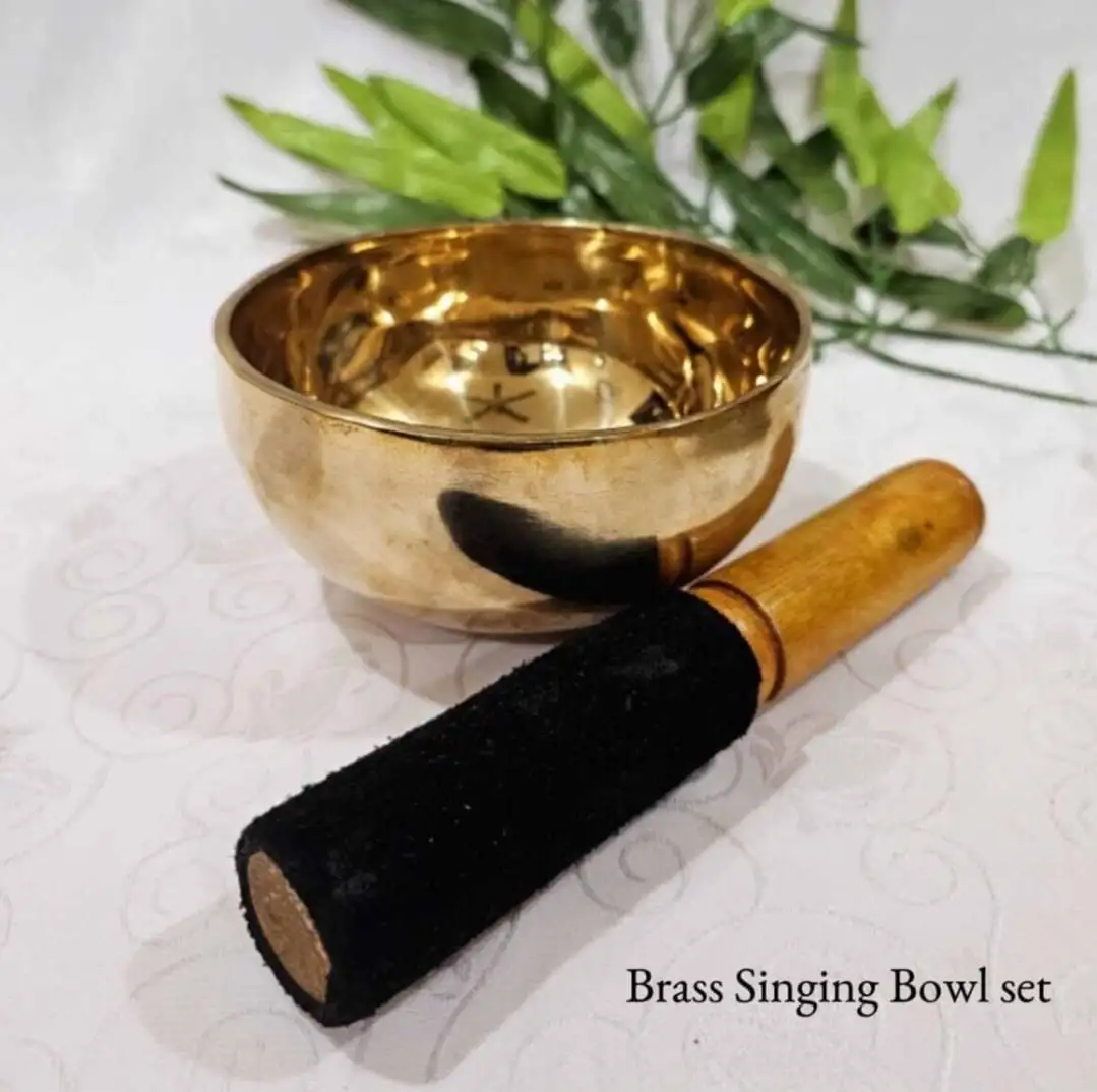 Brass Singing Bowl Set - Medium - image 2