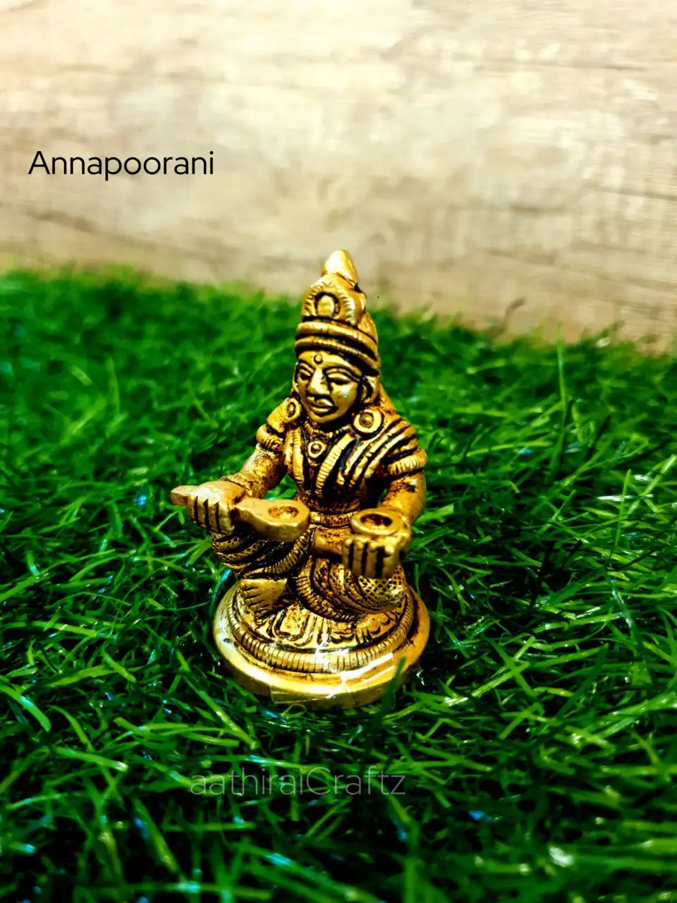 Small Annapoorani Amman Idol
Brass Antique Finish - image 2