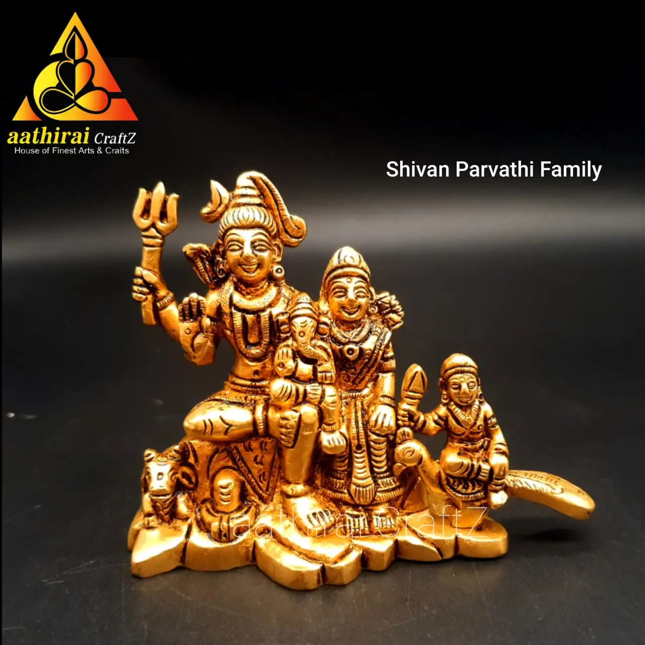 Shivan Parvathi Family Statue - image 1