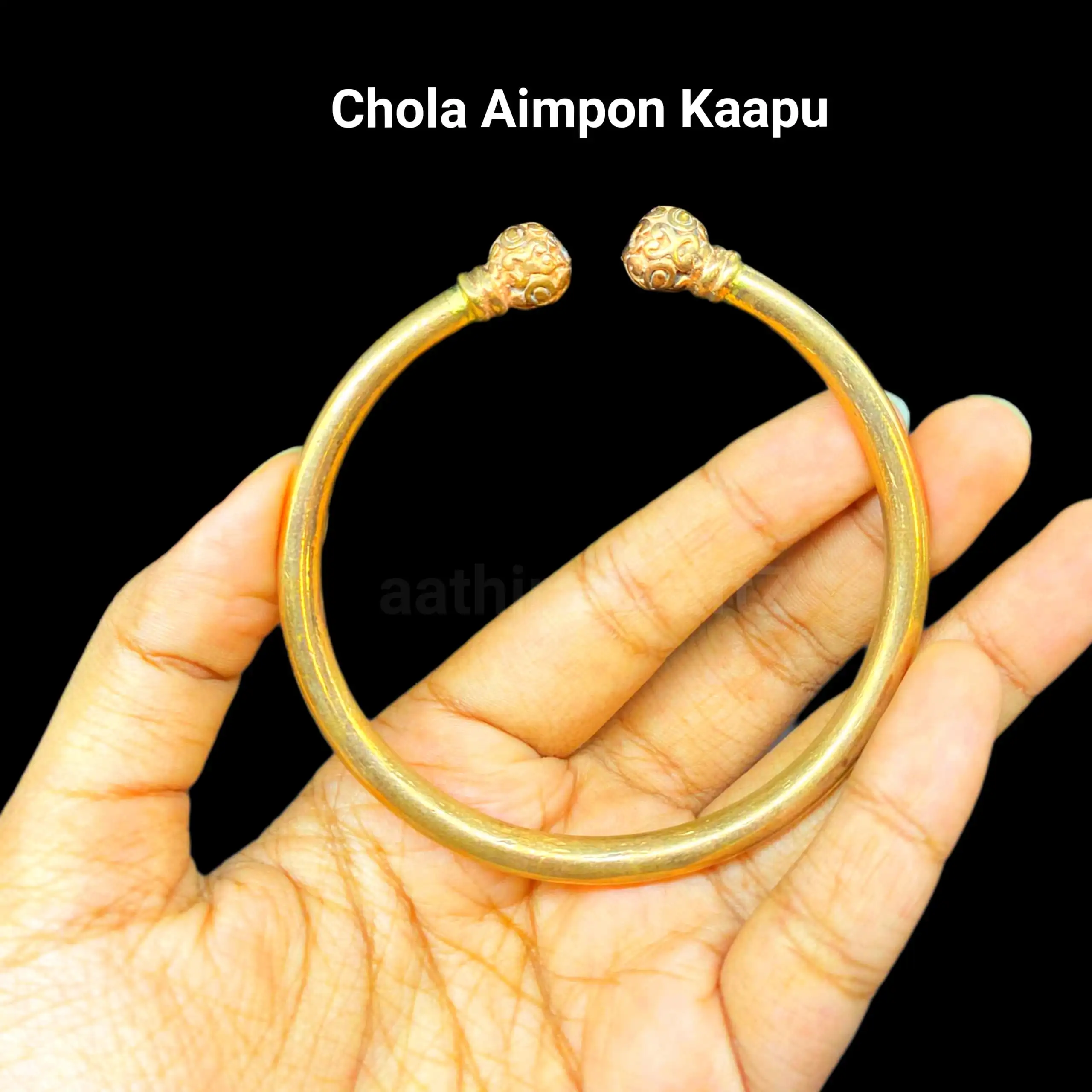 Chola Aimpon Kaapu / Panchalogam Bracelet / Cholan Bracelet - image 1