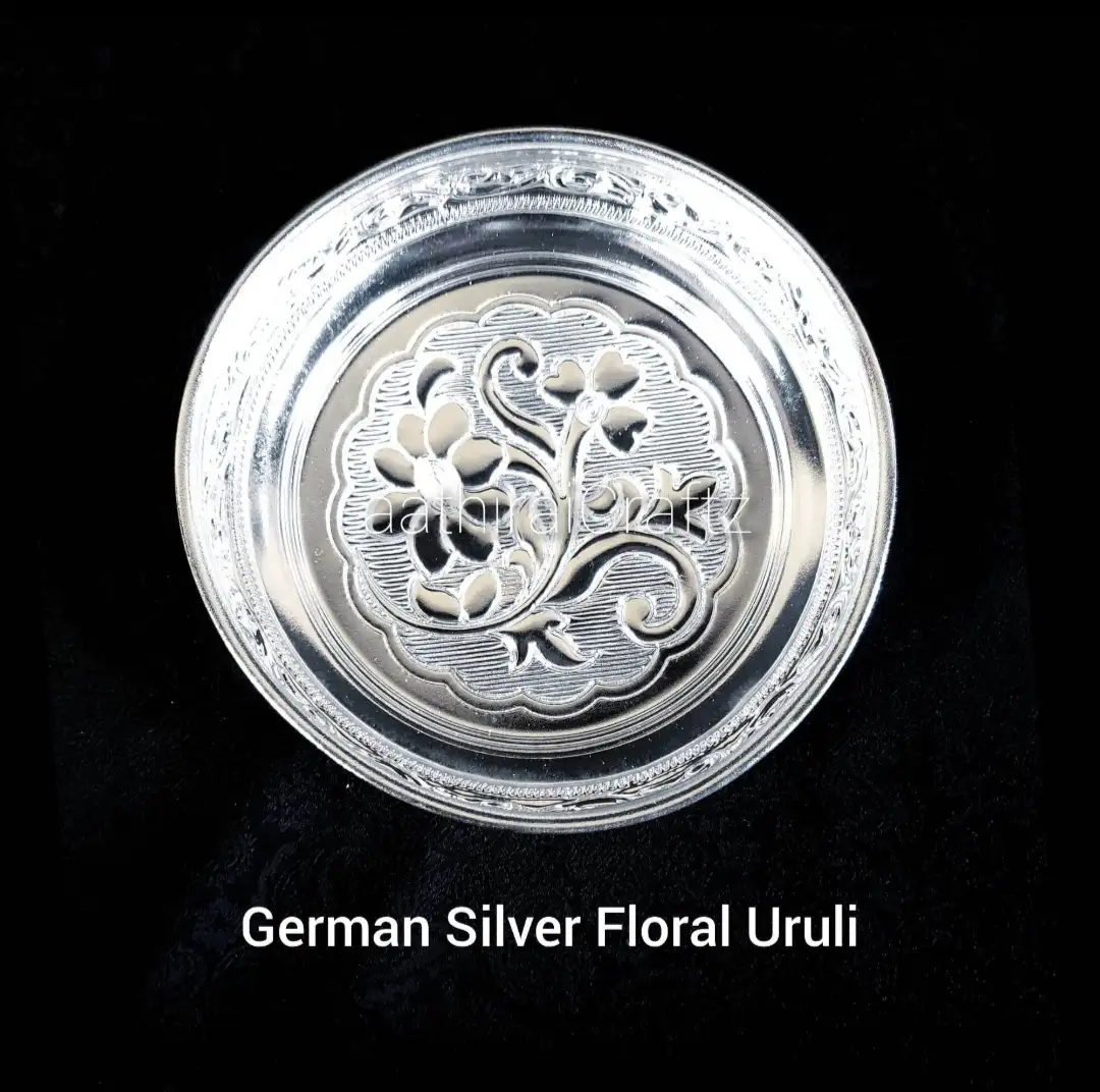 German Silver Floral Uruli - Small - image 1