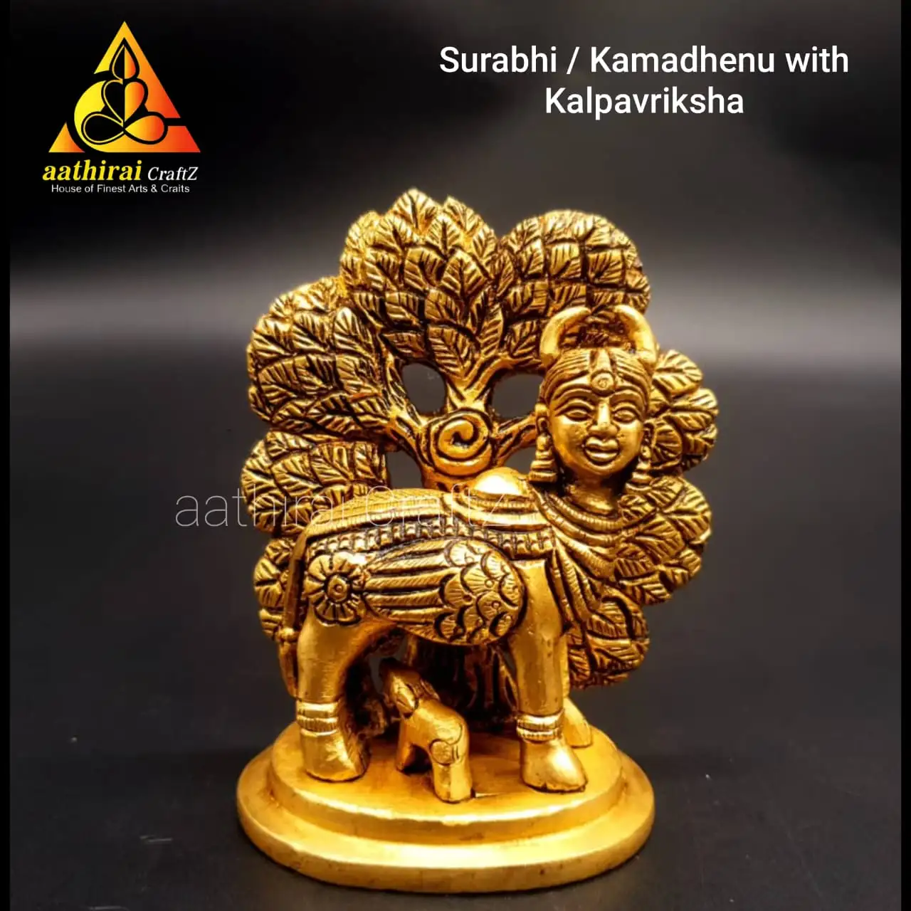 Surabhi / Kamadhenu With Kalpavriksha - image 1