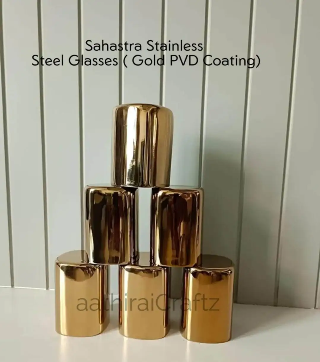 Sahastra Gold PVD Coating Glasses 6 in 1 - image 1