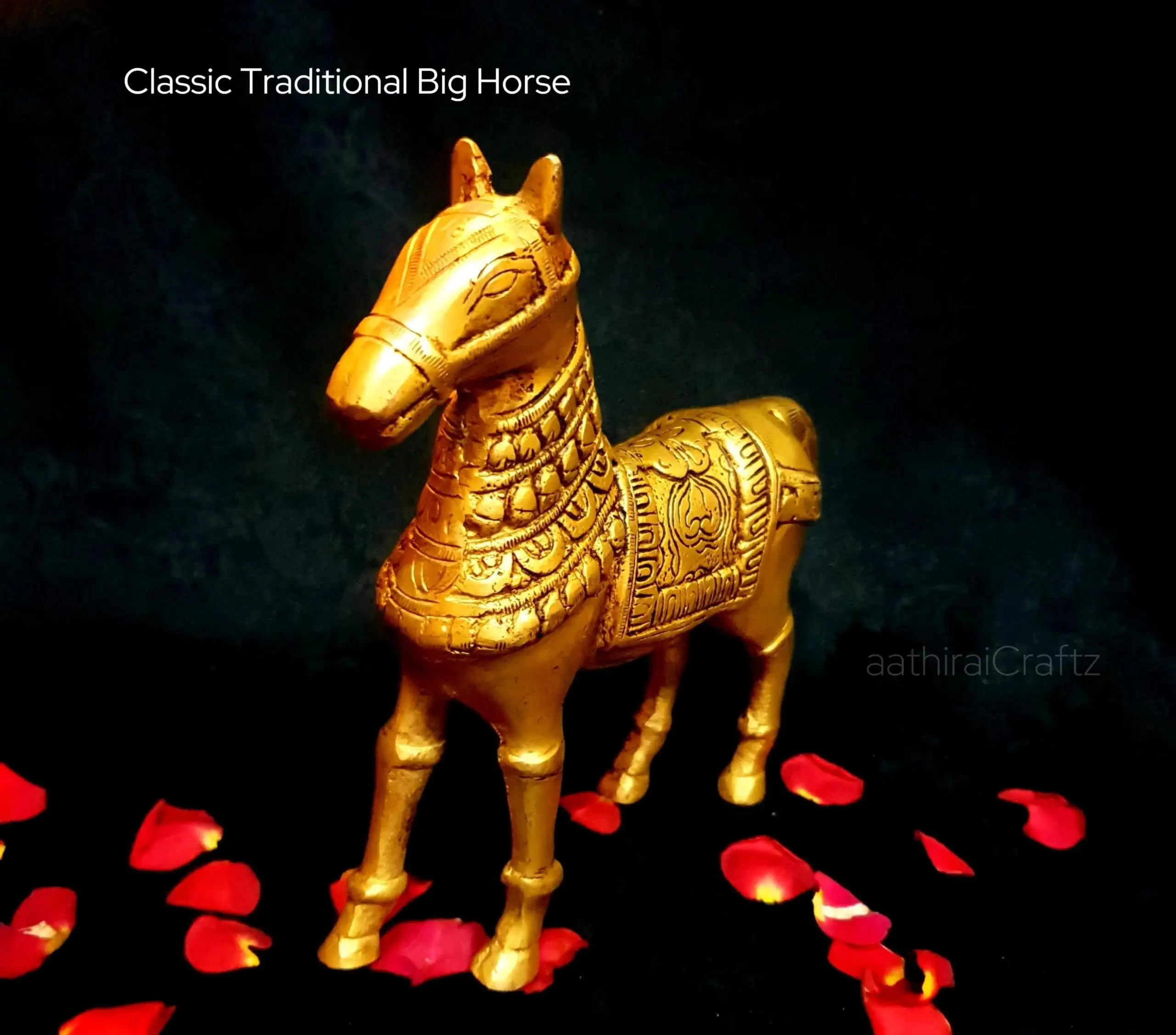 Classic Traditional Horse Brass Decorative Sculpture - image 2
