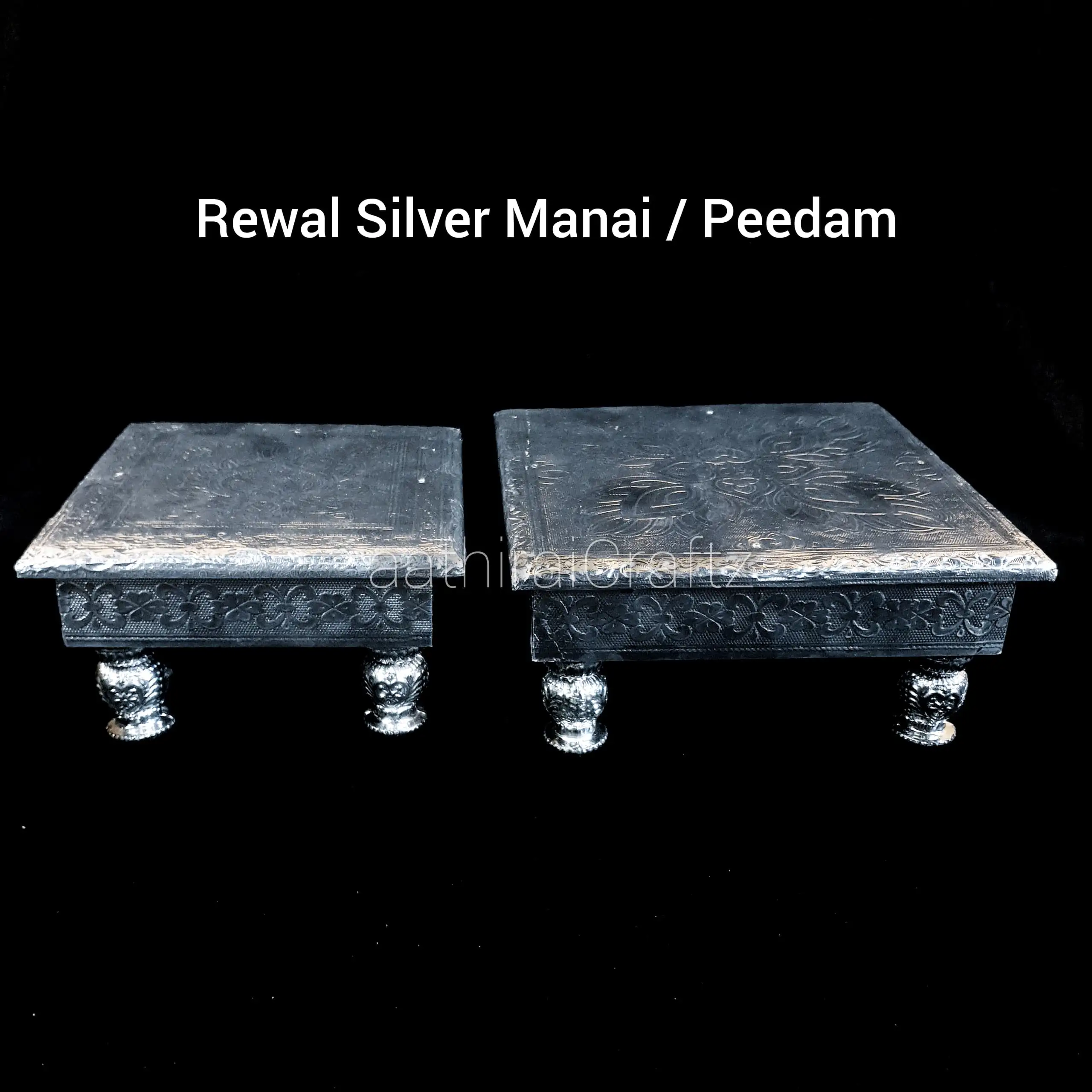 Rewal Silver Peedam / Chowki for Idols Decor - image 1