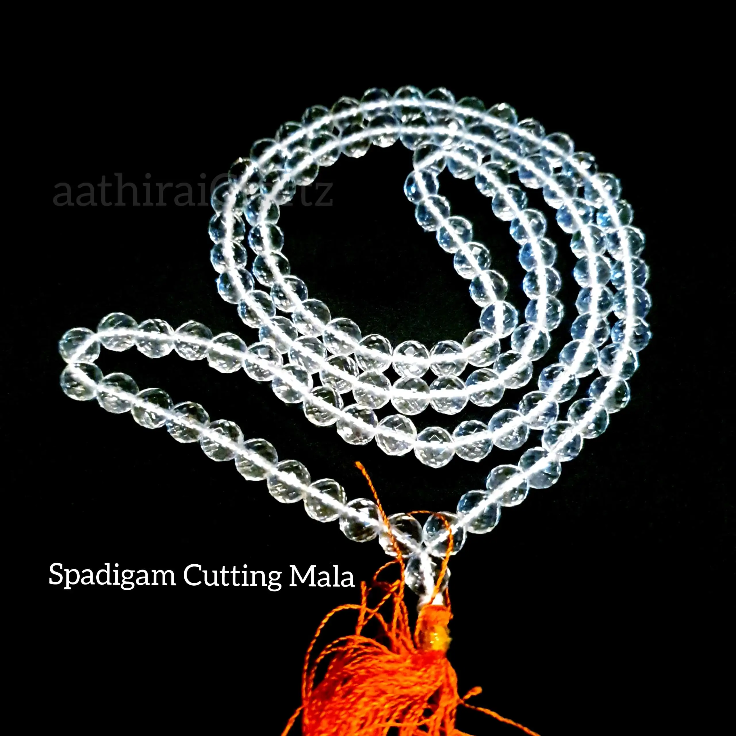 Spadigam DIamond Cutting Mala / Sphatik Mala - image 2