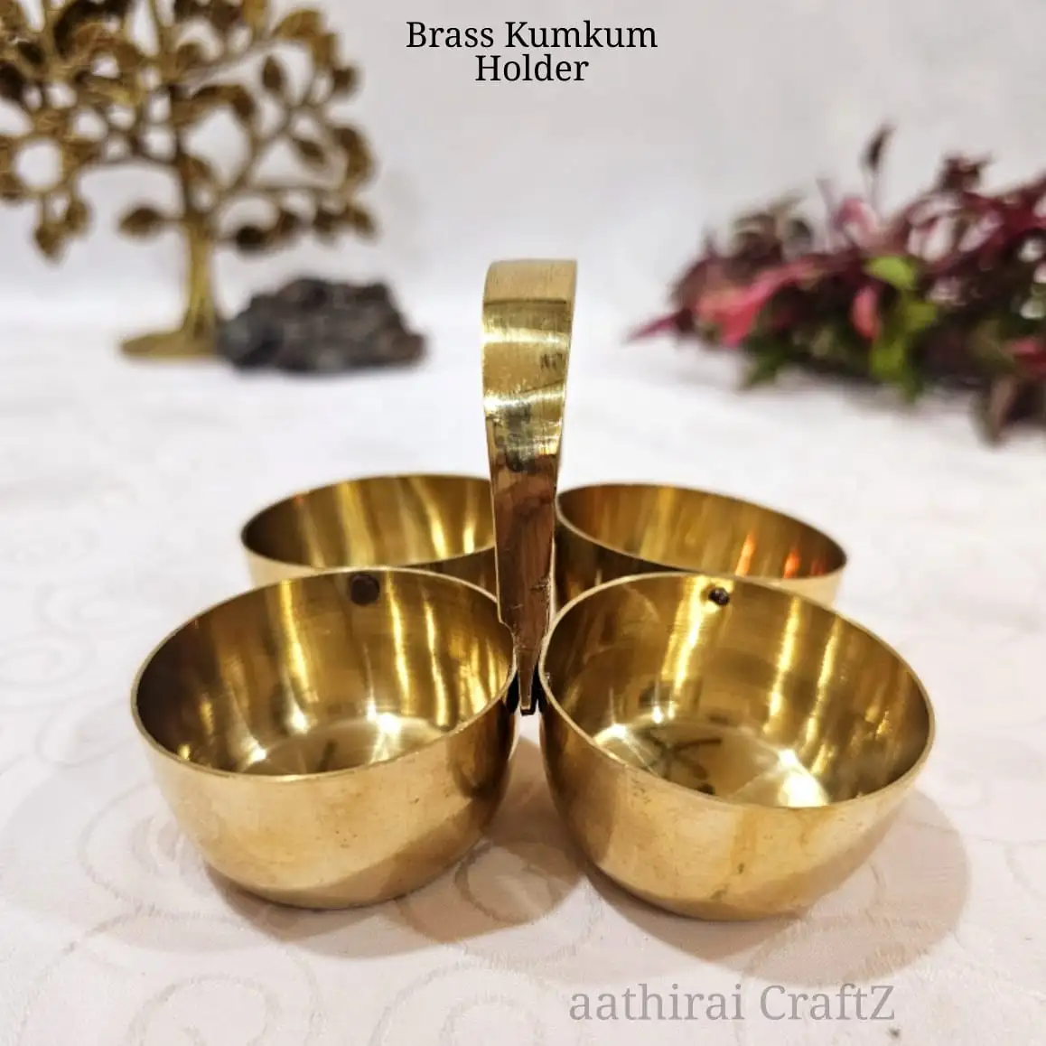 Brass Kumkum Holder - image 2