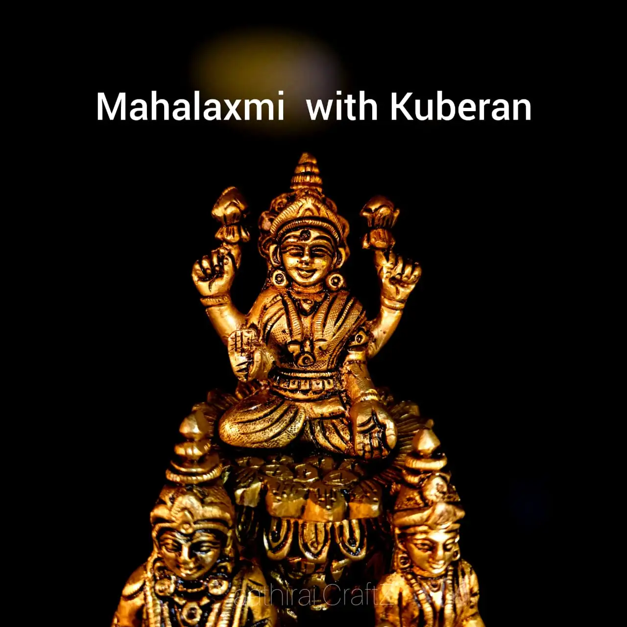 Mahalaxmi with Kuber / Kuber Lakshmi Statue - image 2