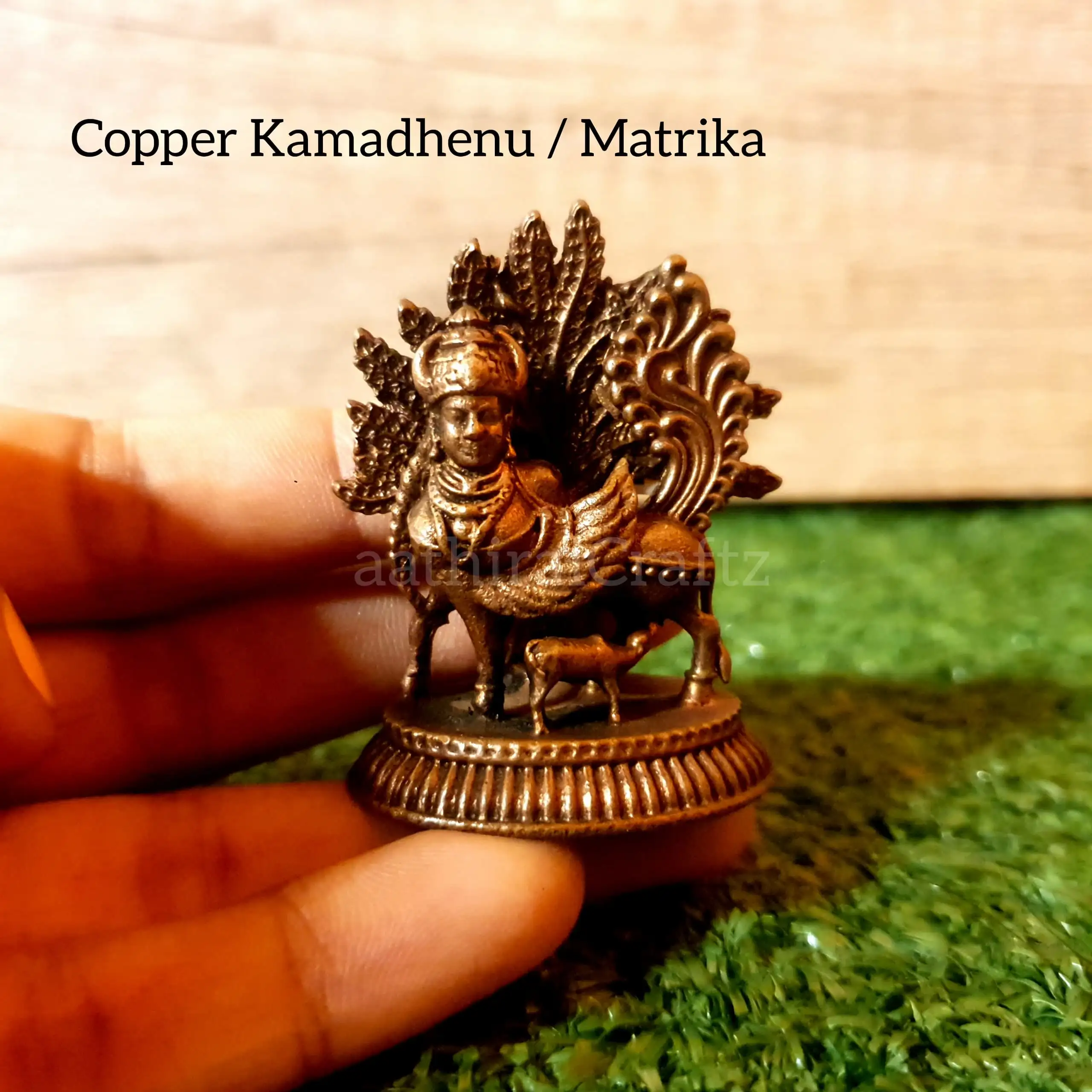 Kamadhenu / Matrika Copper Idol - image 1