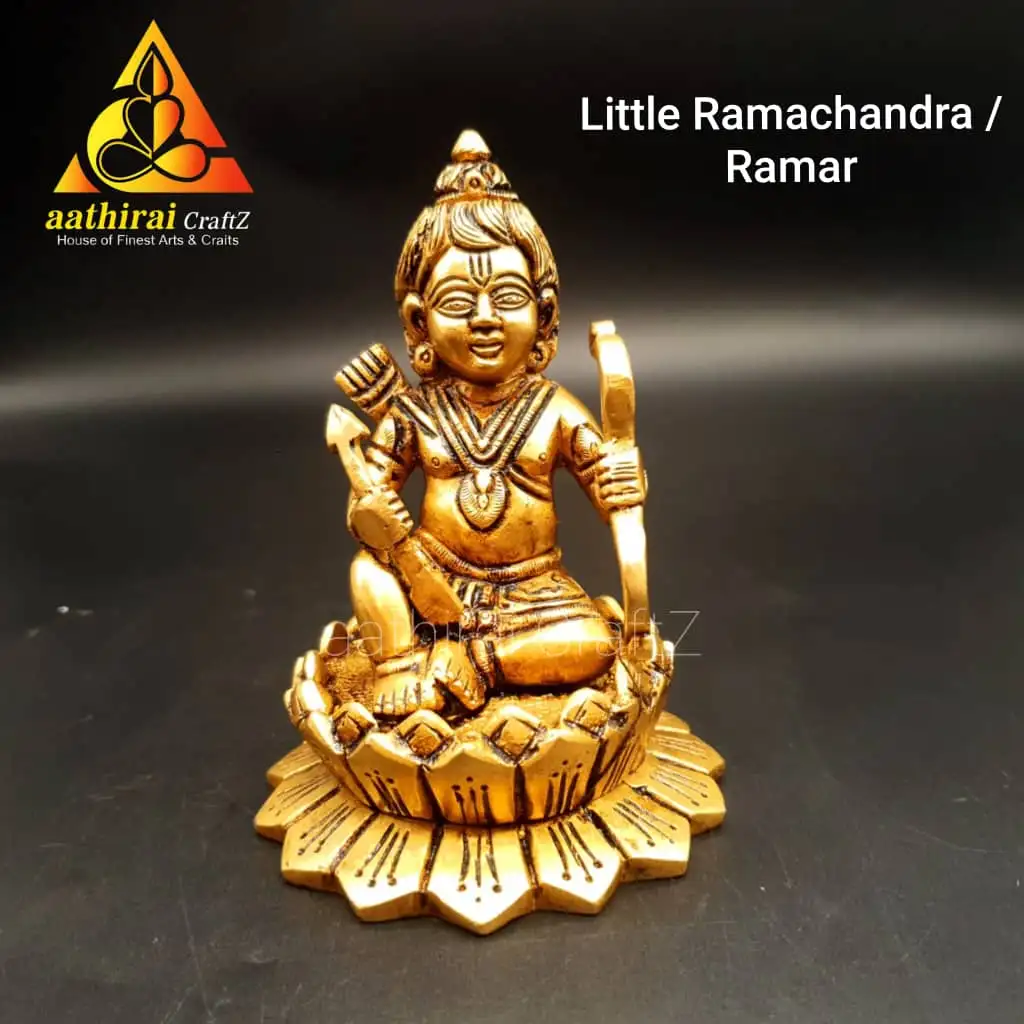 Laxmanar Ramar Seetha with Hanuman Antique Finish - image 1