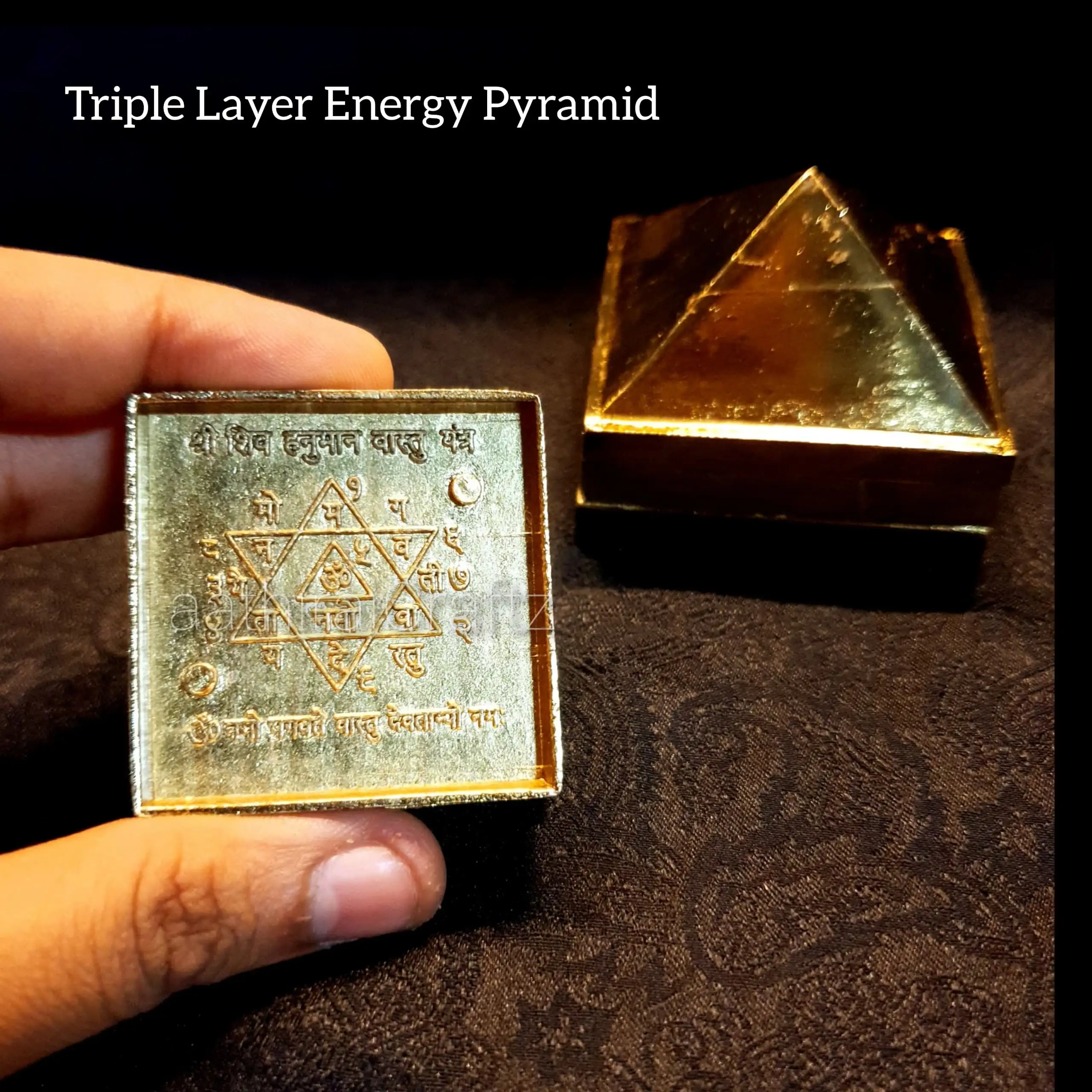 Triple Layer Energy Pyramid - Aluminium - image 1