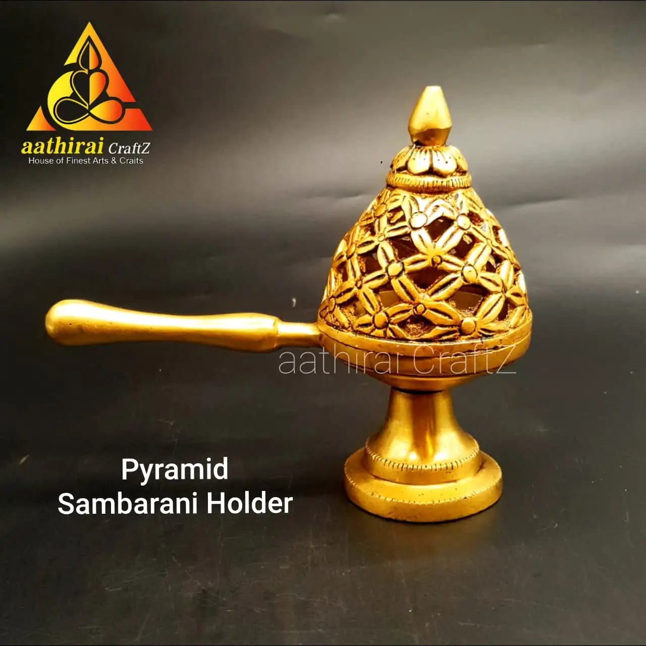 Pyramid Sambarani Holder / Unique Sambrani Holder Pyramid Design - image 1