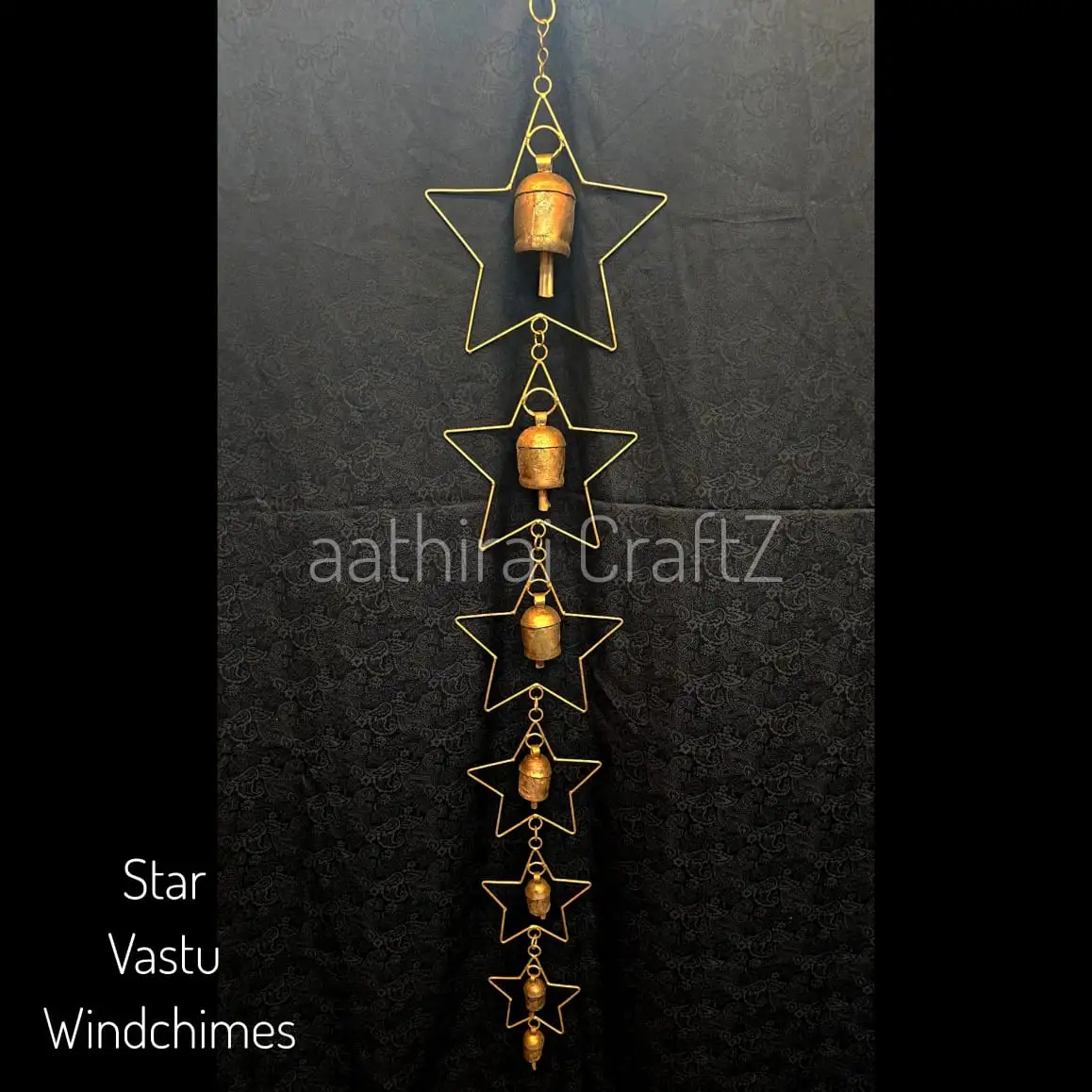 Hanging Vaastu Bells- Star Design 7 Bells - image 1