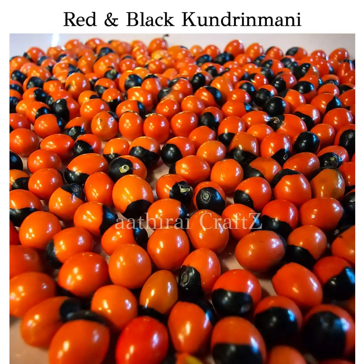 Red & Black Kundrinmani Seeds - image 1