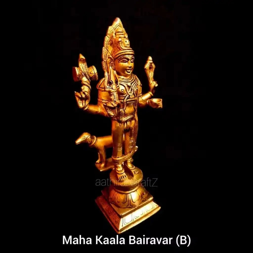 Maha Kaala Bairavar Statue Brass - image 2