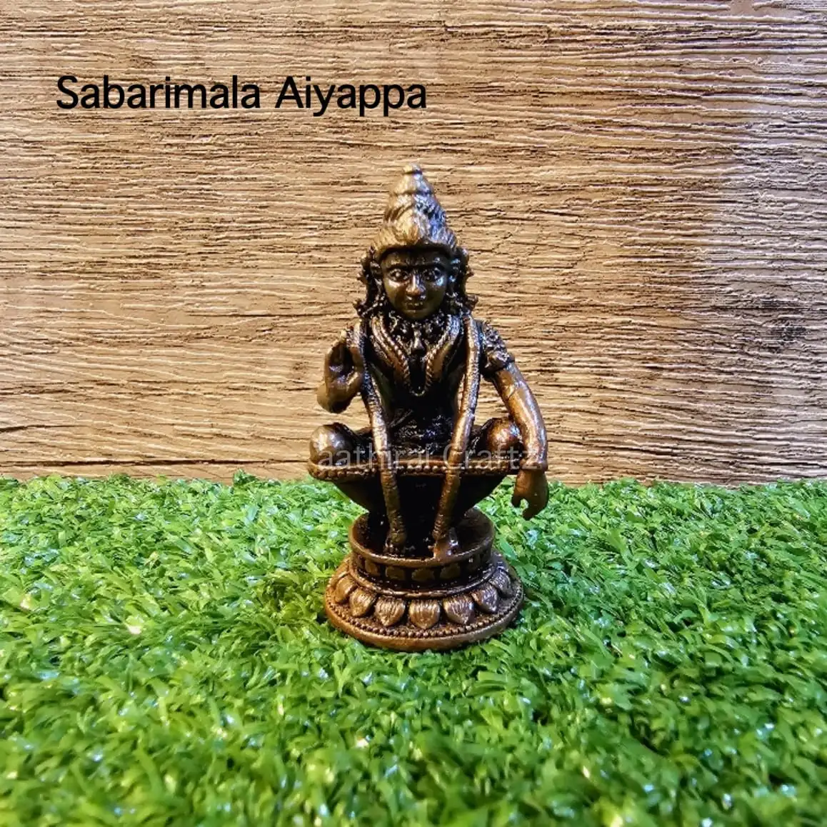 Copper Sabarimalai Aiyappa / Copper Antique Finish - image 1