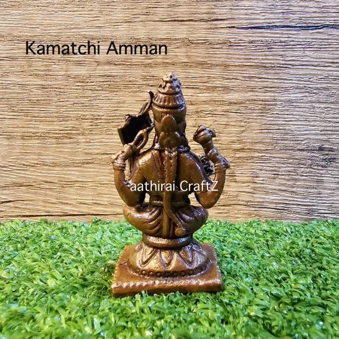 Kamatchi Amman Copper Antique Finish - image 2