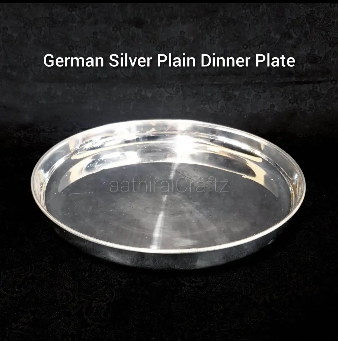 German Silver Plain Dinner Plates - image 2