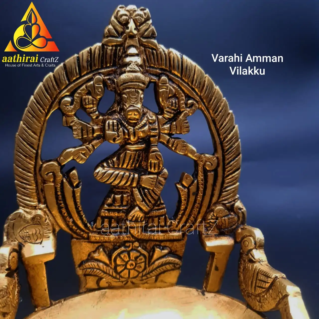 Varahi Tradition Lamp Brass Antique Finish - Master piece - image 2