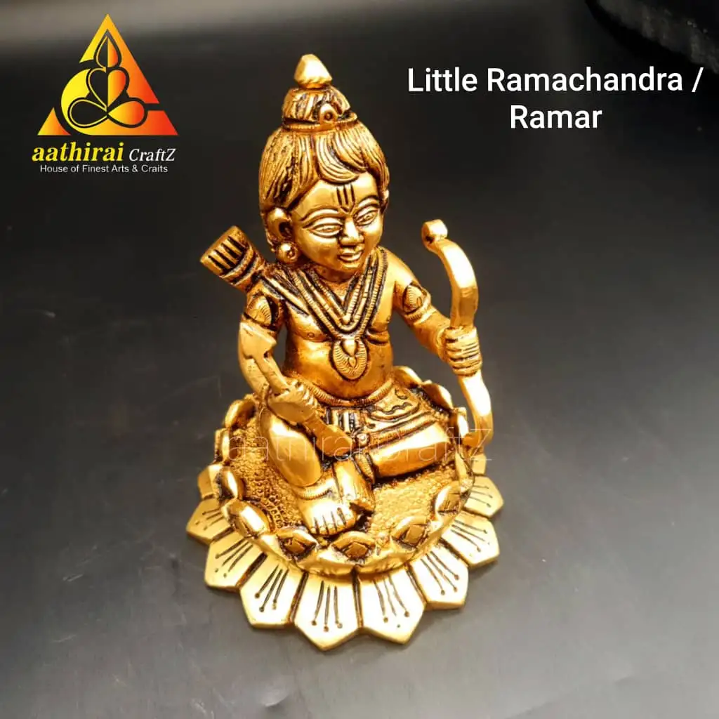 Laxmanar Ramar Seetha with Hanuman Antique Finish - image 2