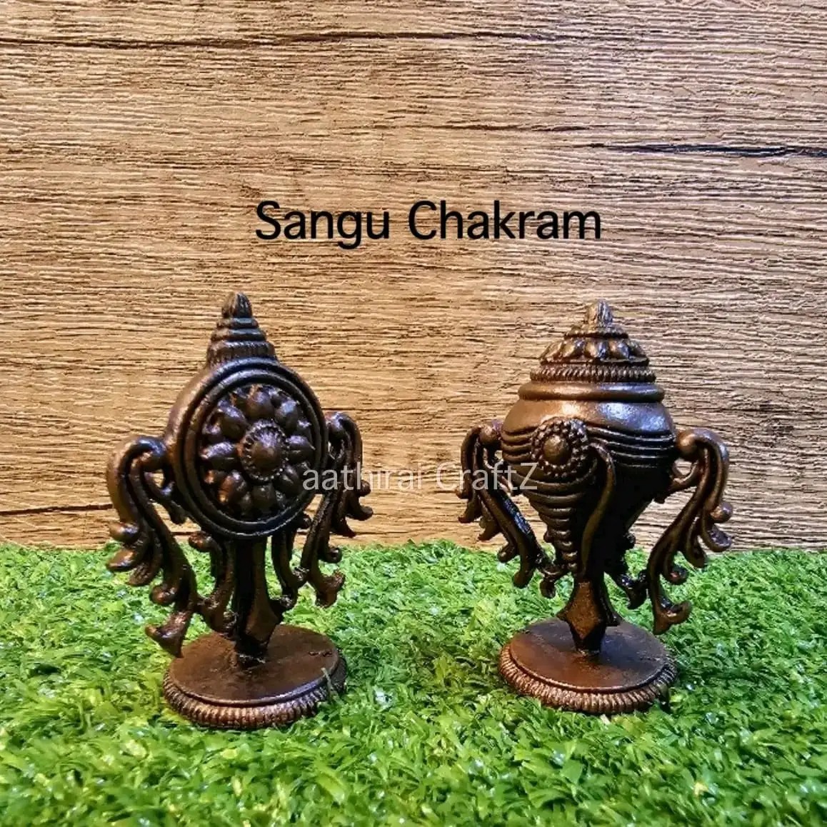 Copper Sangu Chakra (PAIR) / Copper Antique Finish - image 2