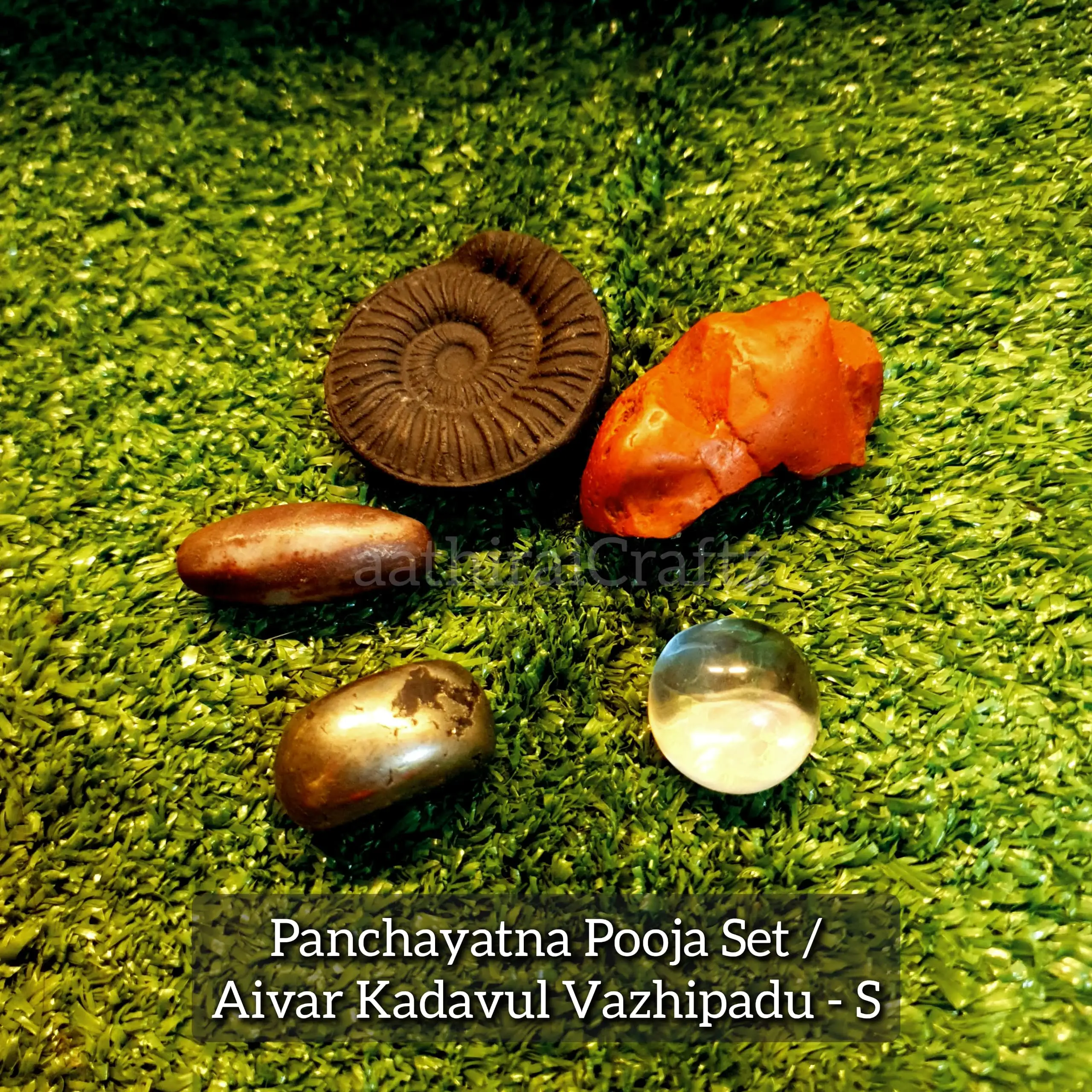 Pancha Devata / Panchayatna Pooja Set / Aivar Kadavul Vazhipadu - Medium - image 2
