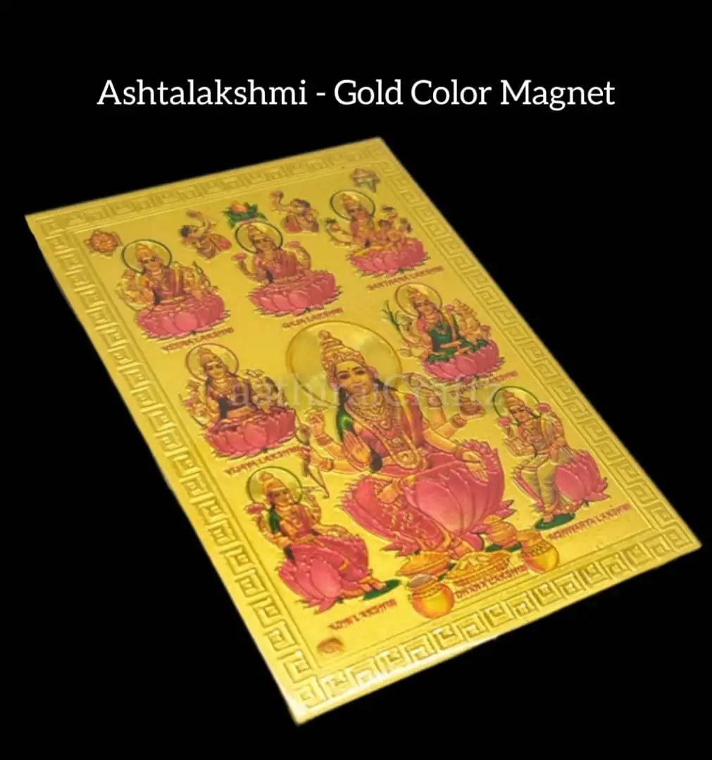 Ashtalakshmi Hindhu Deities Magnet / God Fridge Magnet - image 1
