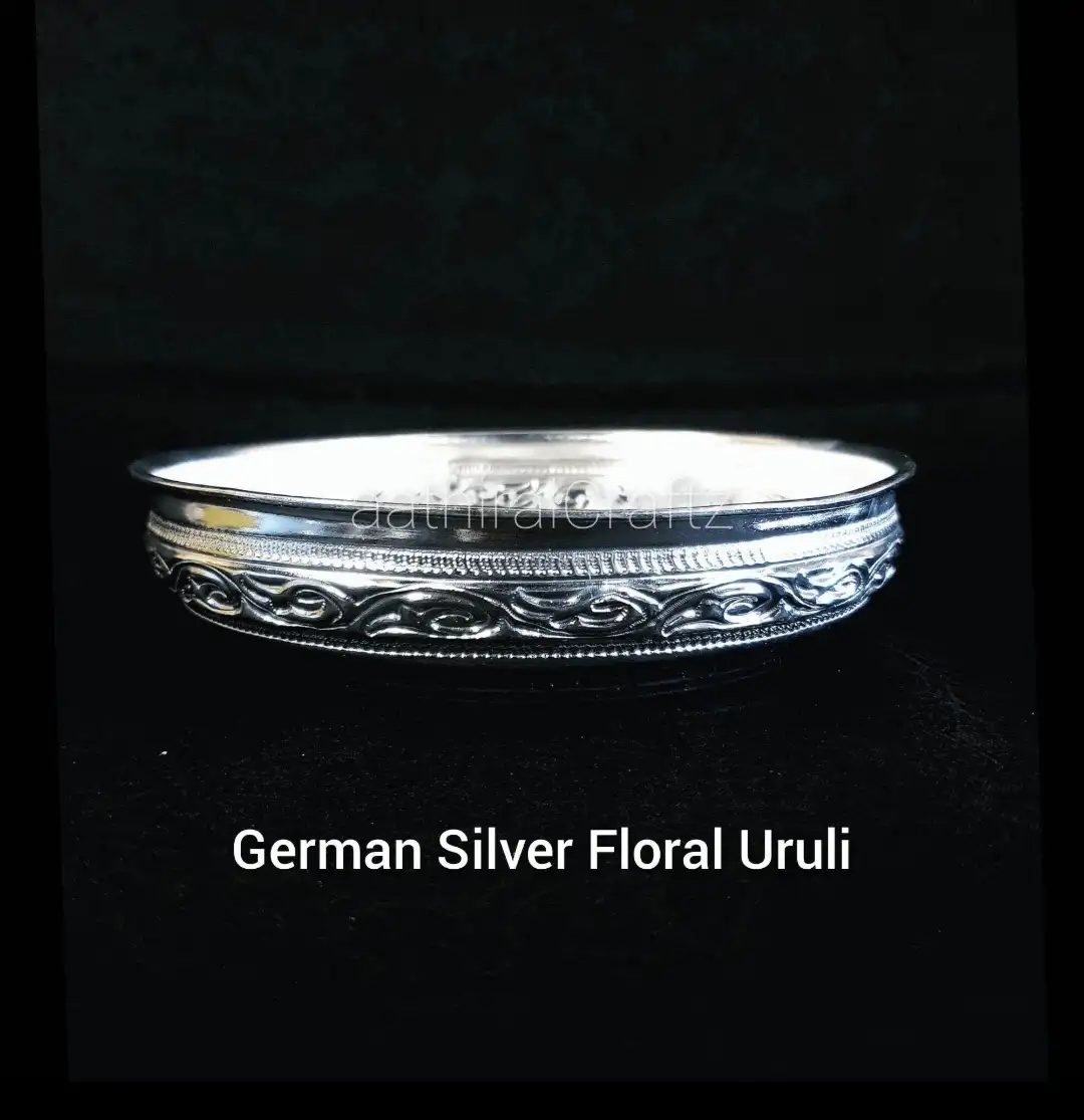 German Silver Floral Uruli - Small - image 2